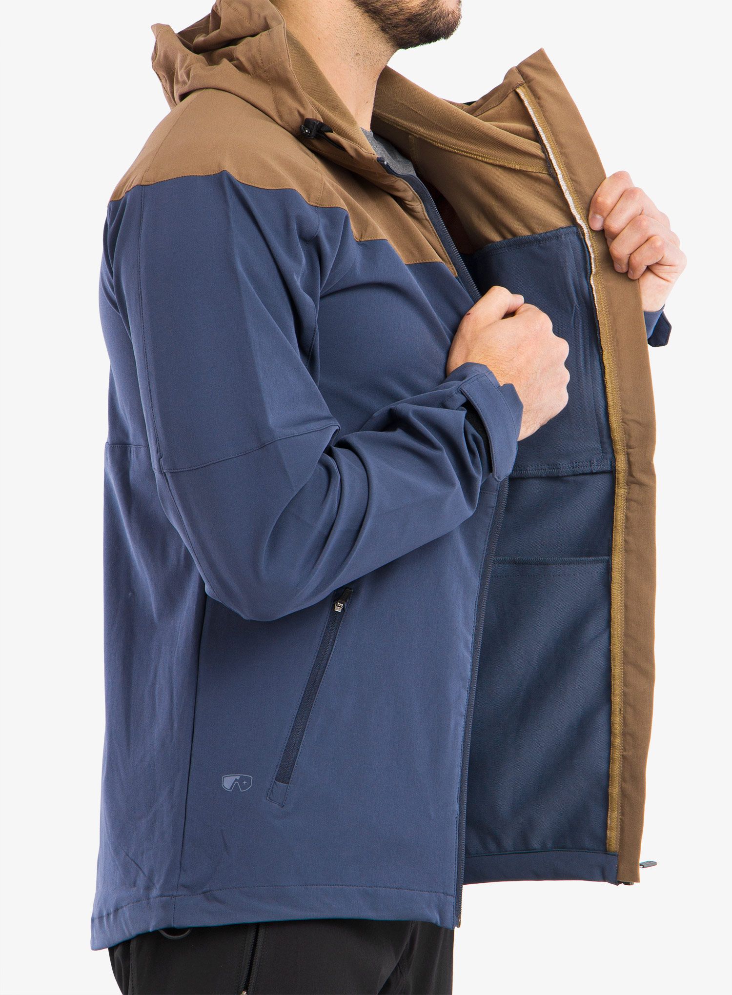 Kolesarska jakna ION Shelter 4W Softshell Jacket - indigo dawn