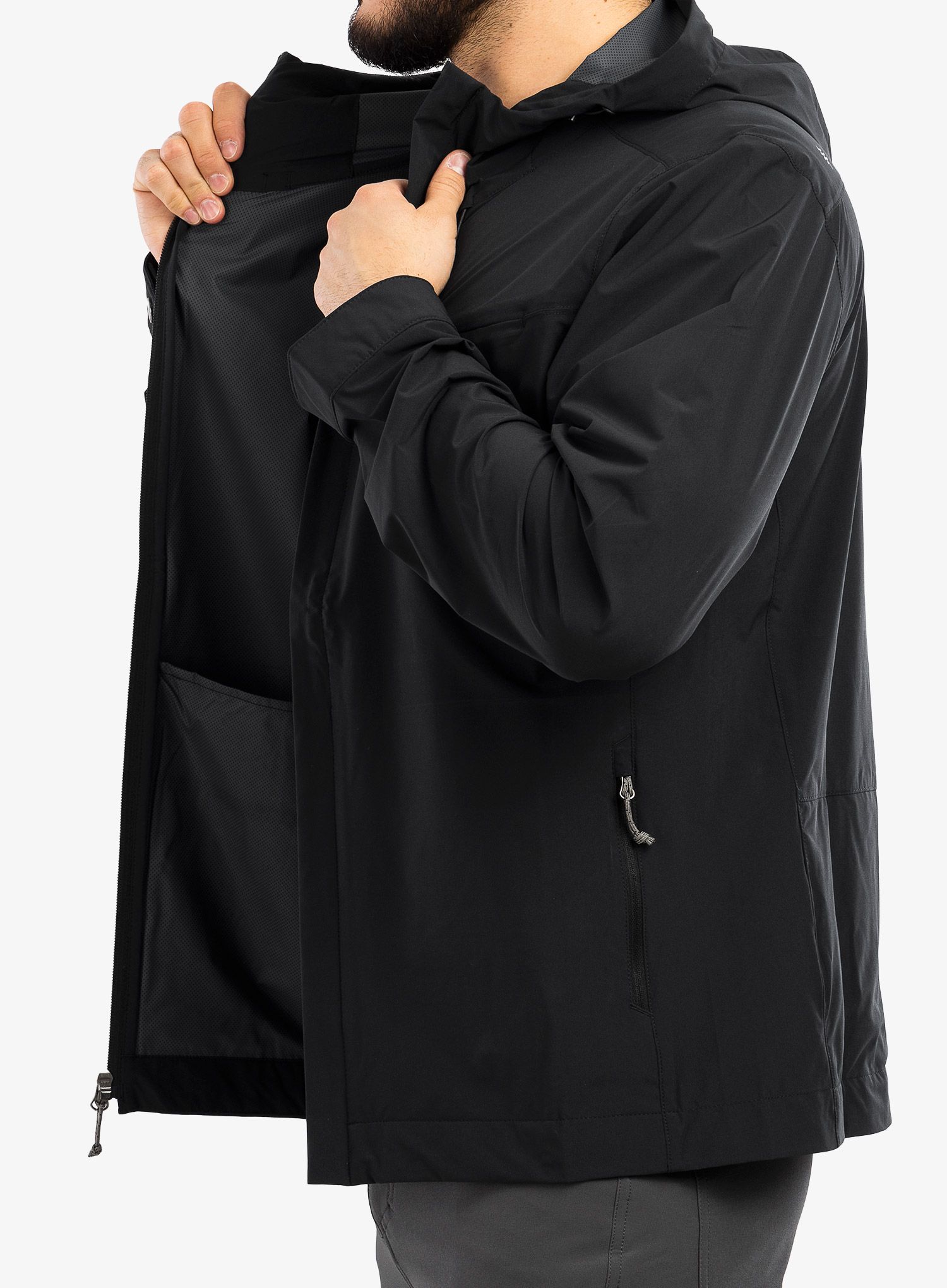 Moška jakna Royal Robbins Switchform Lite Jacket - jet black