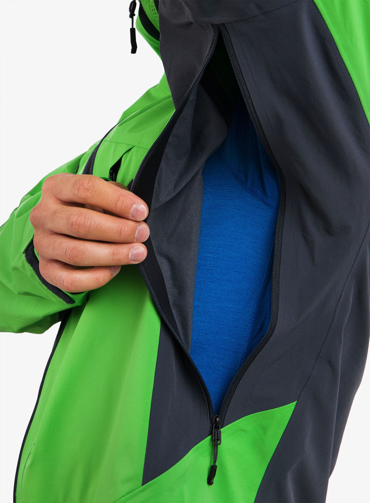 Moška smučarska jakna Black Diamond Dawn Patrol Hybrid Shell - vibrant green