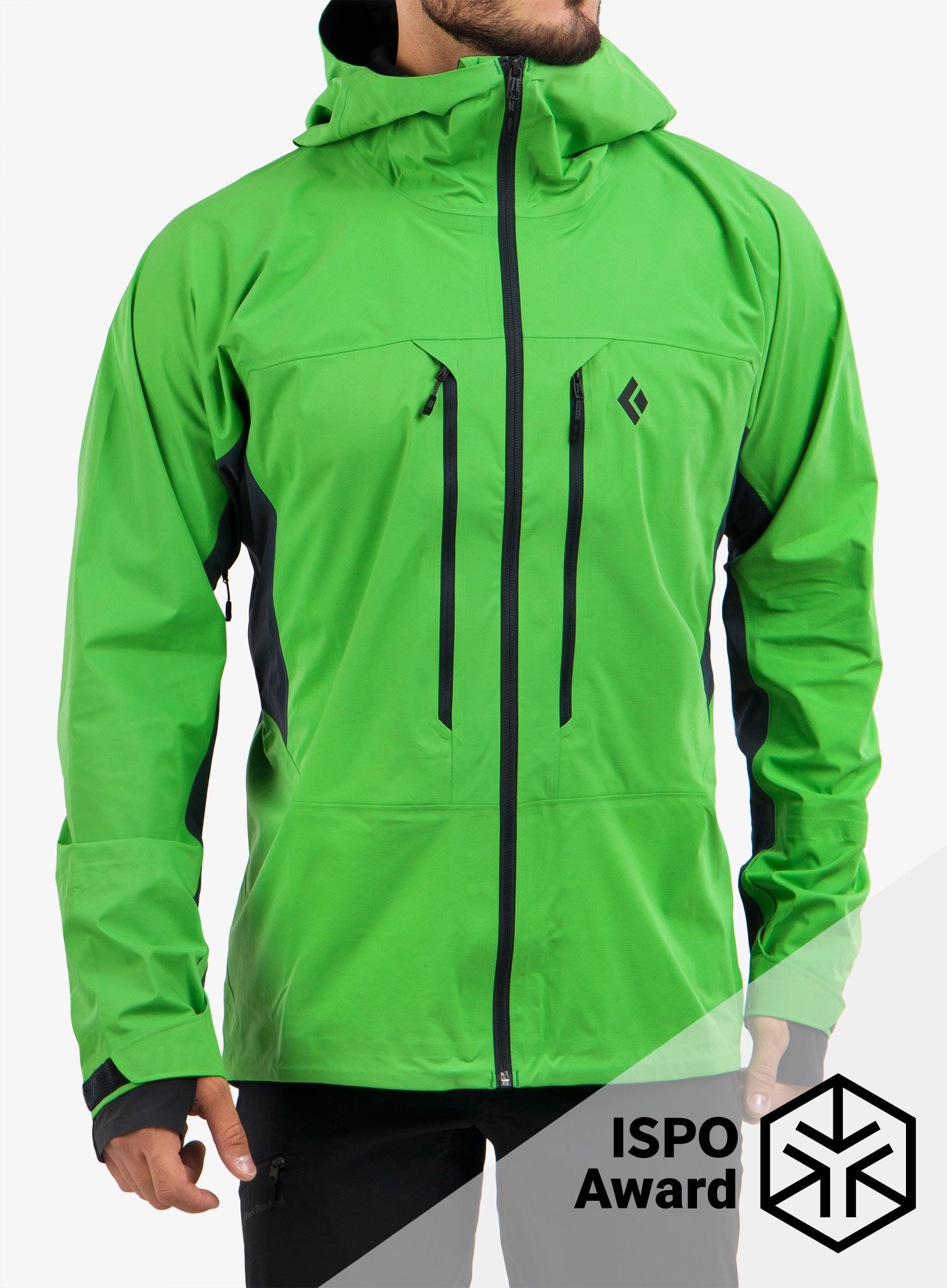 Moška smučarska jakna Black Diamond Dawn Patrol Hybrid Shell - vibrant green