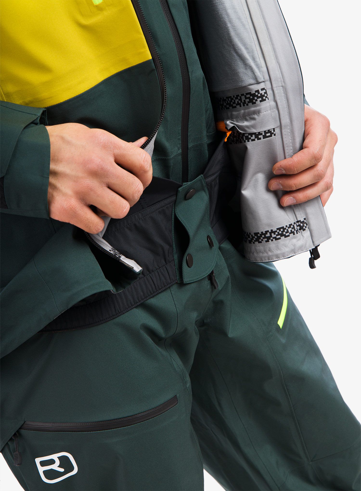 Moška smučarska jakna Ortovox 3l Deep Shell Jacket - green pine