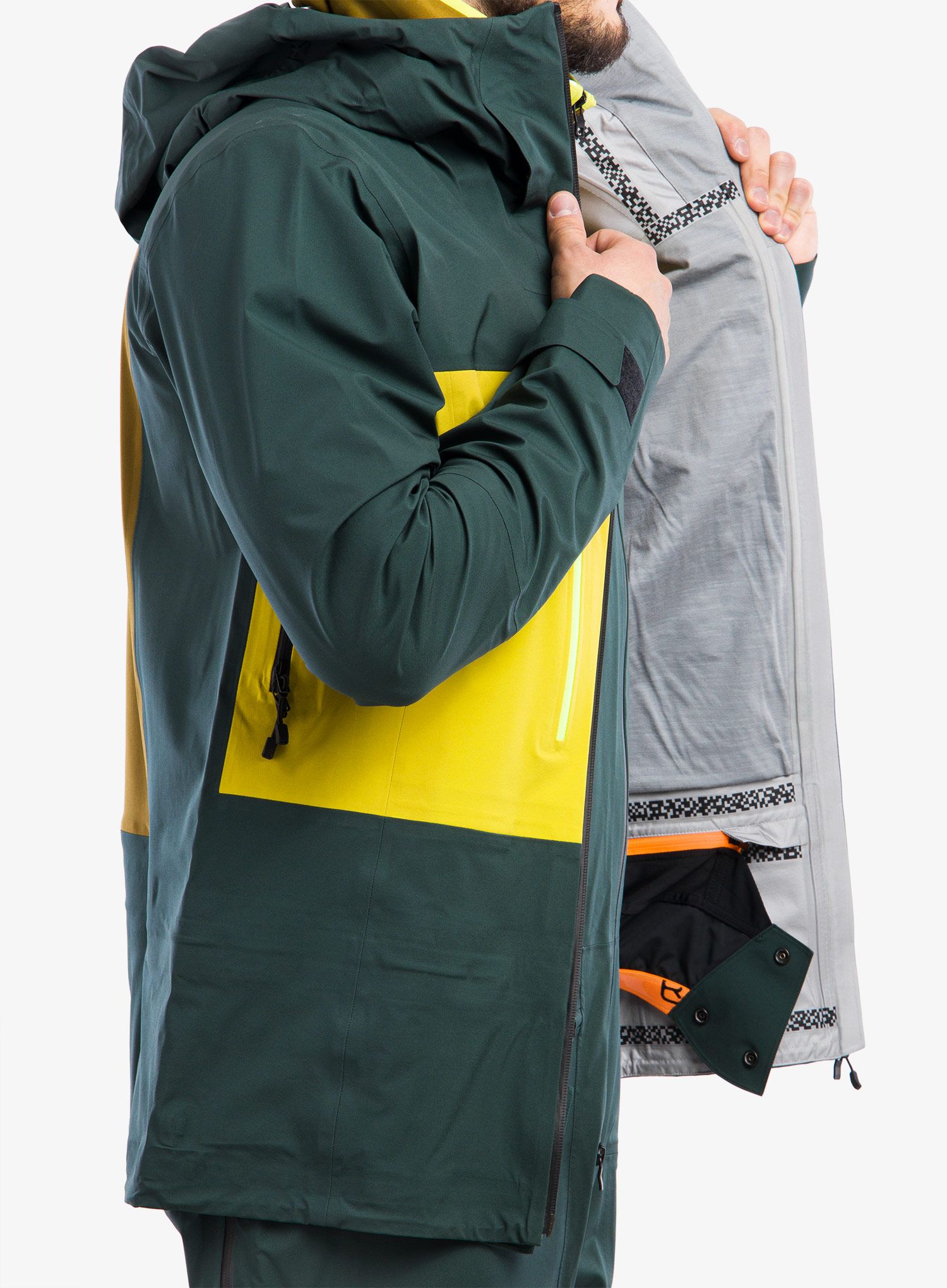 Moška smučarska jakna Ortovox 3l Deep Shell Jacket - green pine