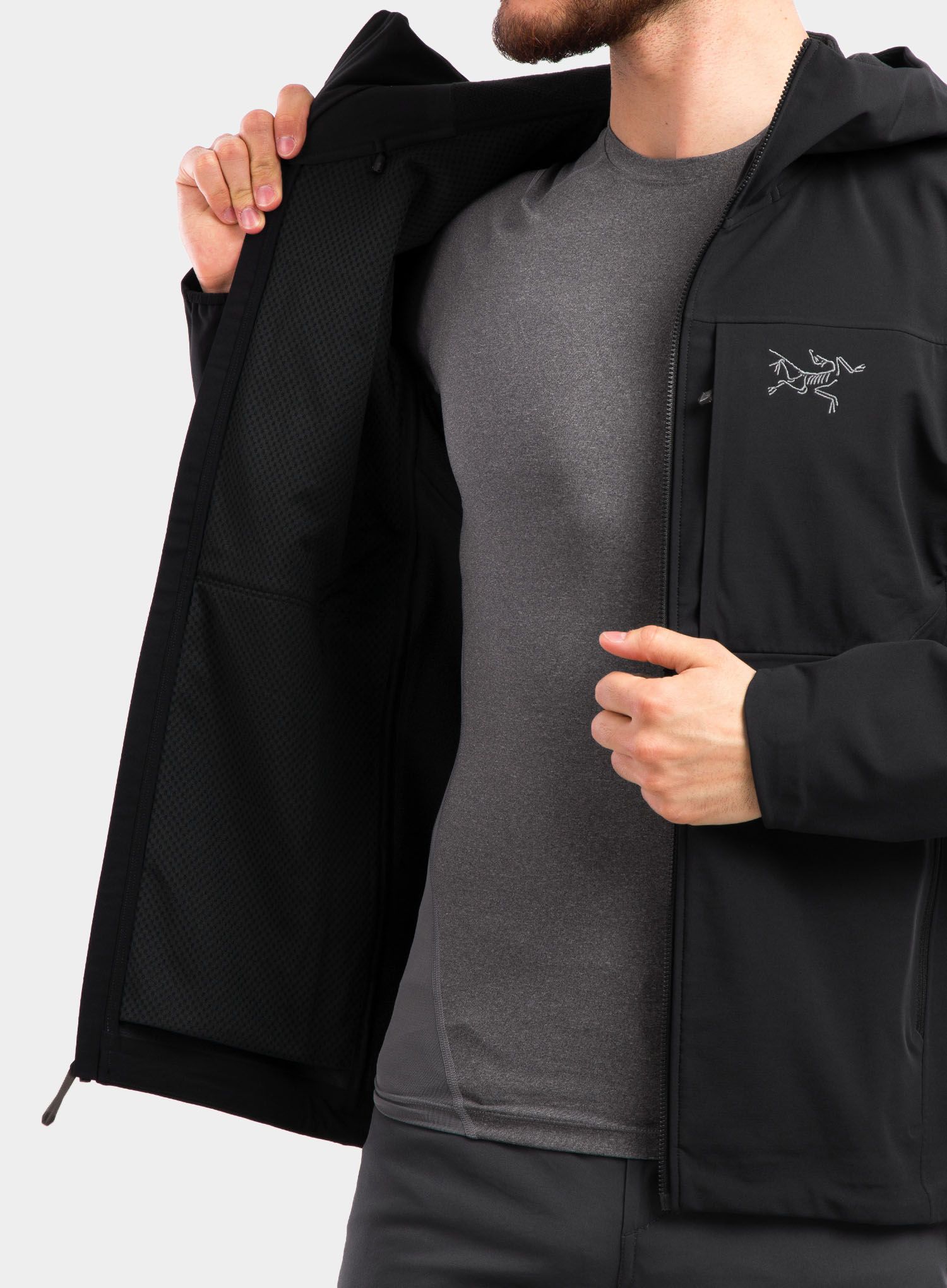 Softshell jakna Arcteryx Gamma MX Hoody - black
