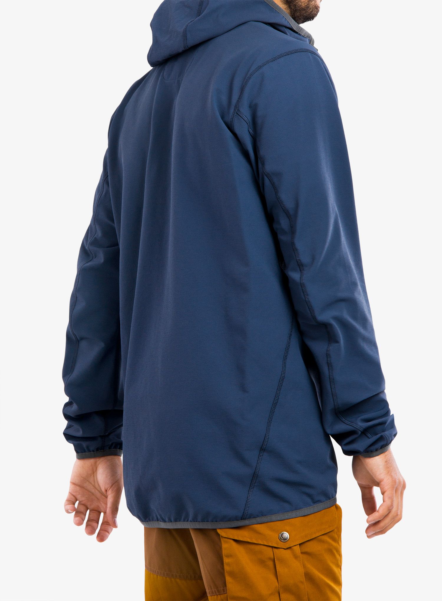 Softshell jakna Fjallraven Bergtagen Stretch Half Zip - mountain blue