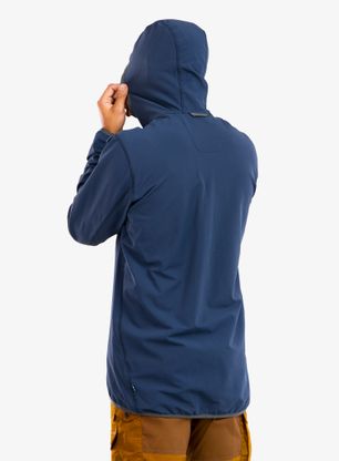 Softshell jakna Fjallraven Bergtagen Stretch Half Zip - mountain blue