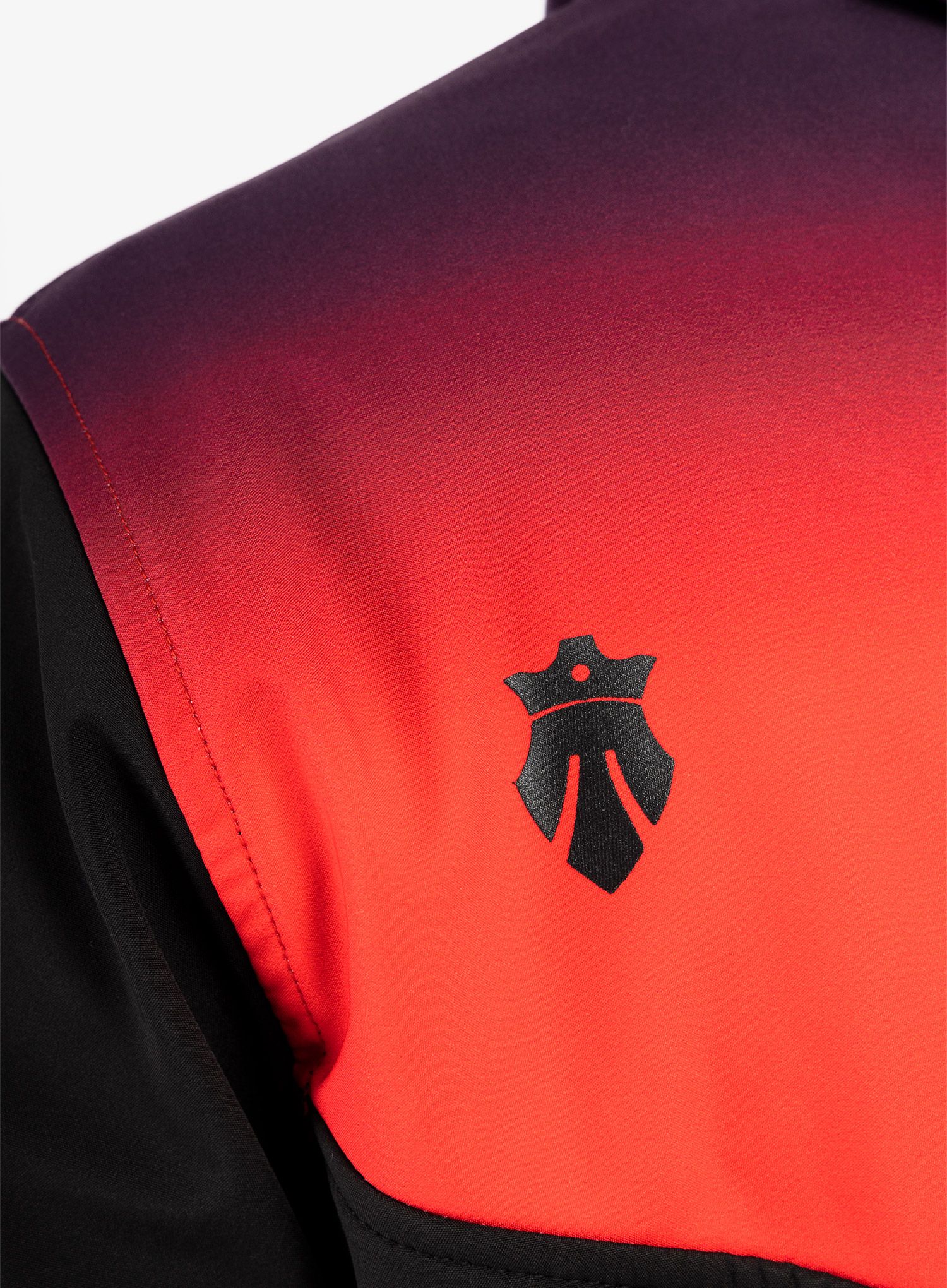 Moška jakna Majesty Anorak Softshell - black/gradient red