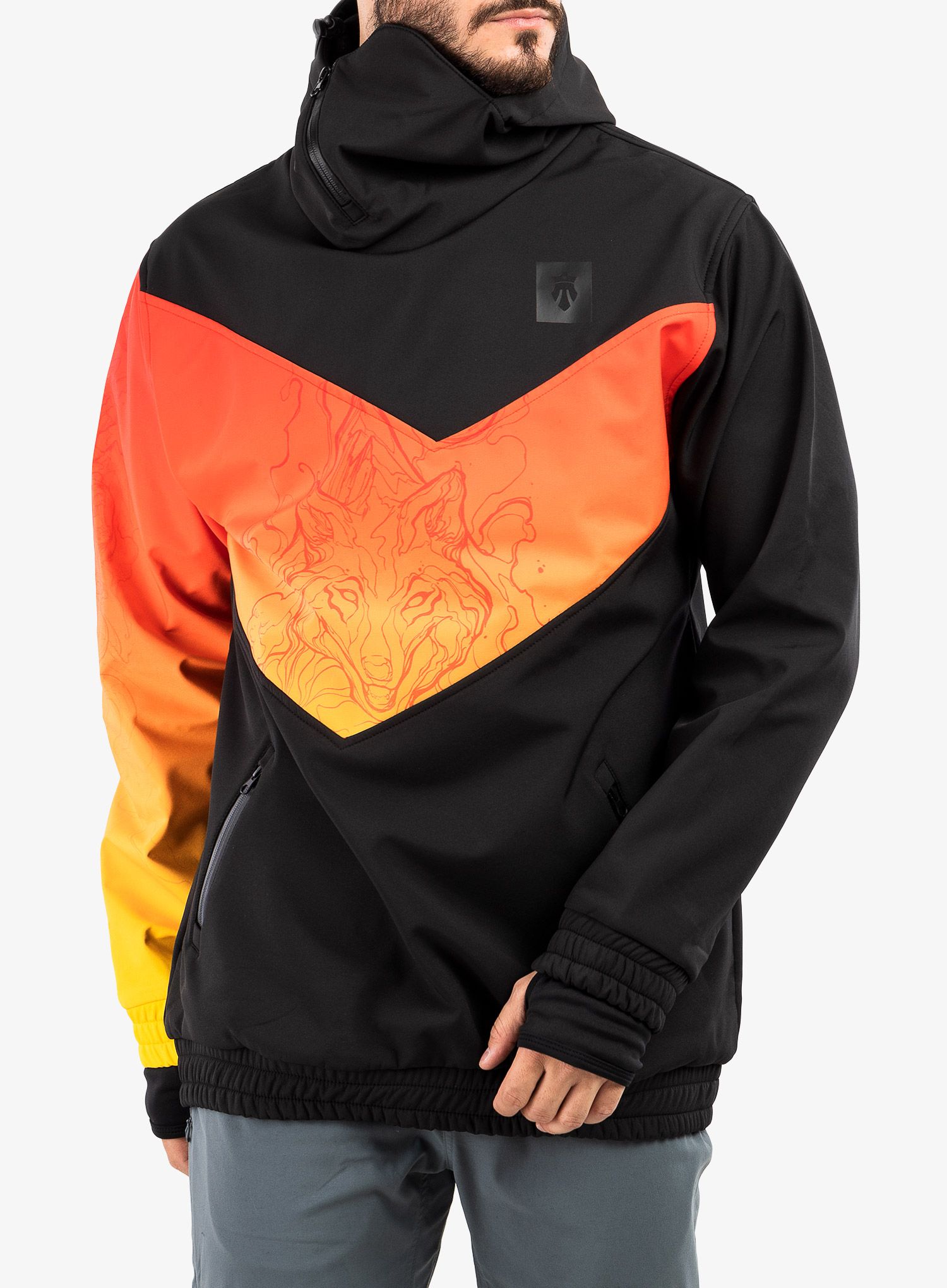 Softshell jakna Majesty Shadow Softshell - black/red