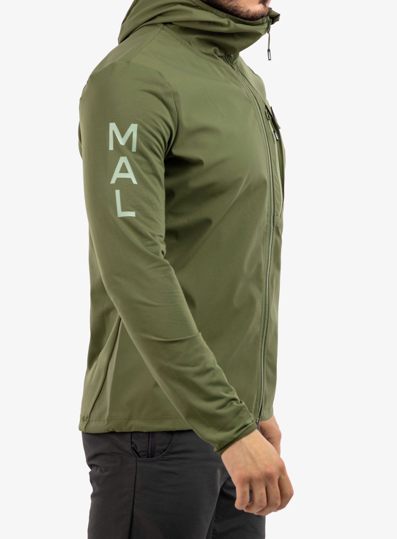 Softshell jakna Maloja Beifuss - moss