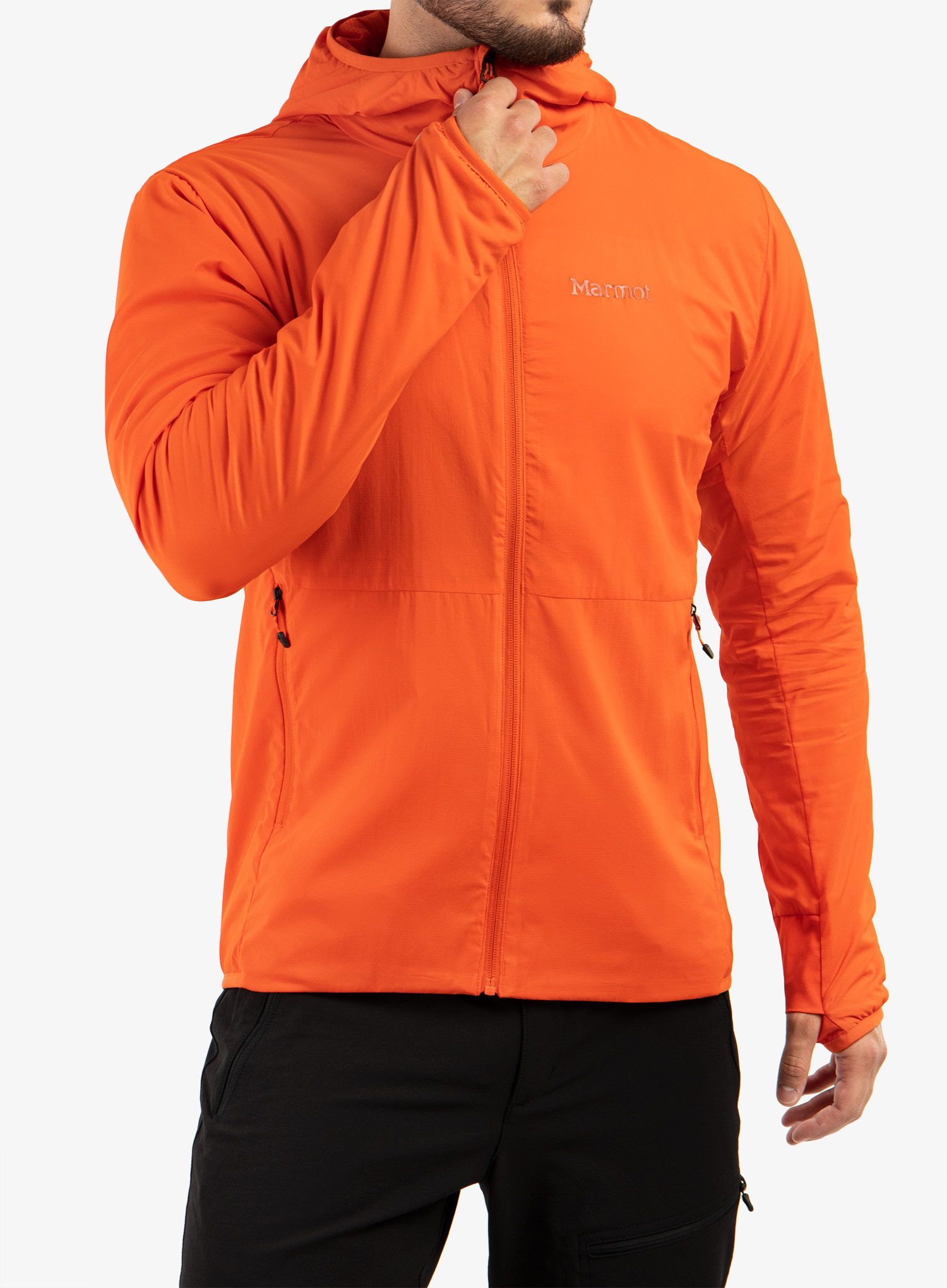 Softshell jakna Marmot Alt HB Hoody - red sun