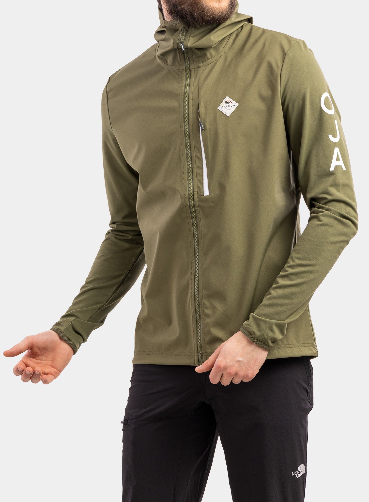 Softshell jakna Maloja Beifuss - moss/moss