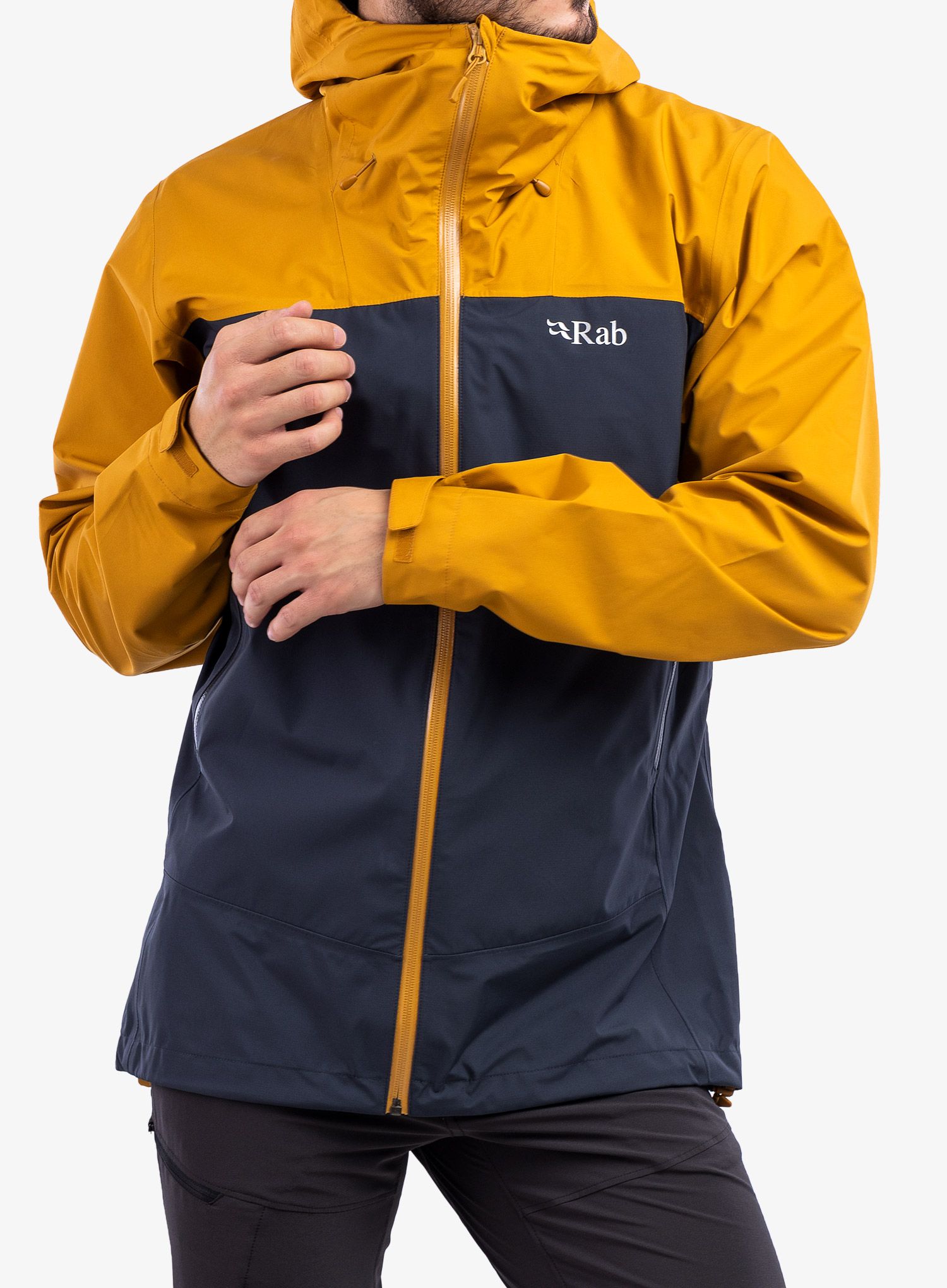 Hardshell jakna Rab Arc Eco Jacket - dark butternut/beluga