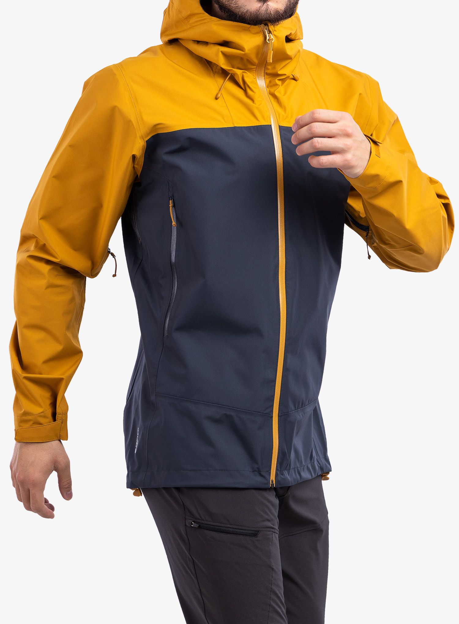 Hardshell jakna Rab Arc Eco Jacket - dark butternut/beluga