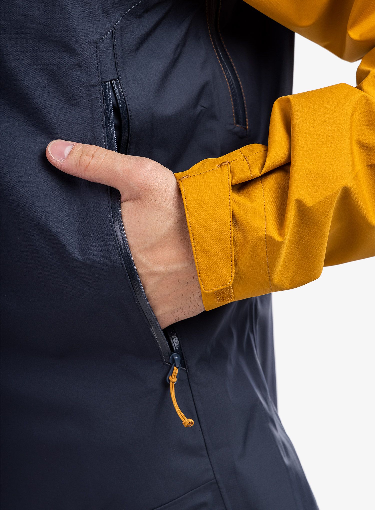 Hardshell jakna Rab Arc Eco Jacket - dark butternut/beluga