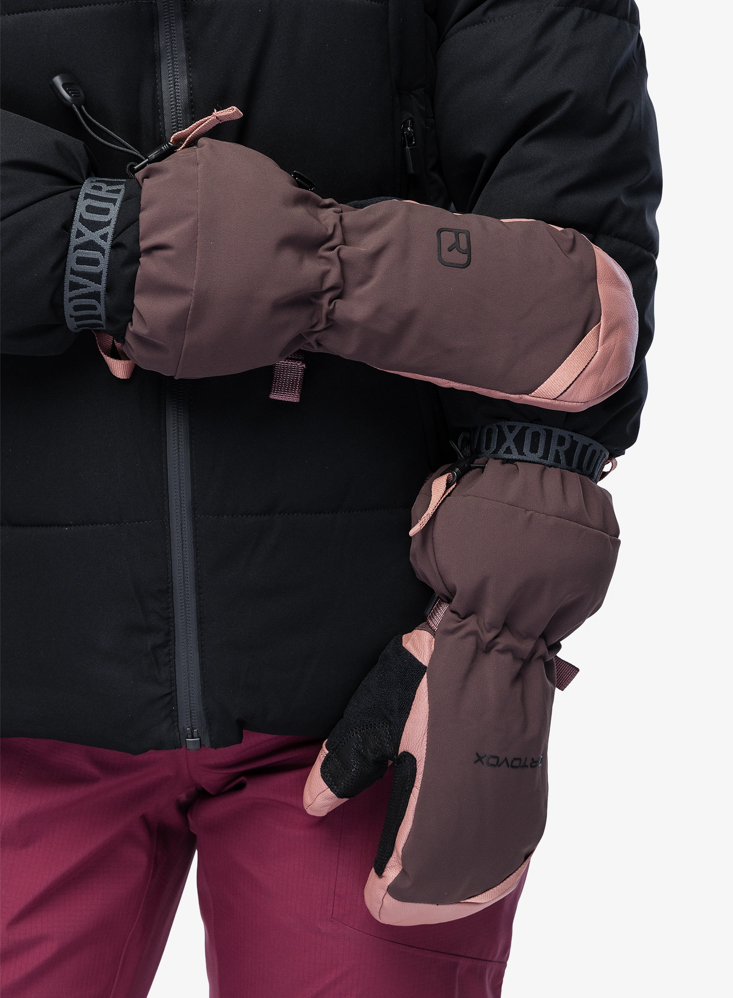 Ženski palčniki Ortovox Merino Freeride Mitten - dusk rose
