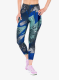 Legginsy damskie do biegania adidas Adizero All Over Print Tights - black/lucid blue