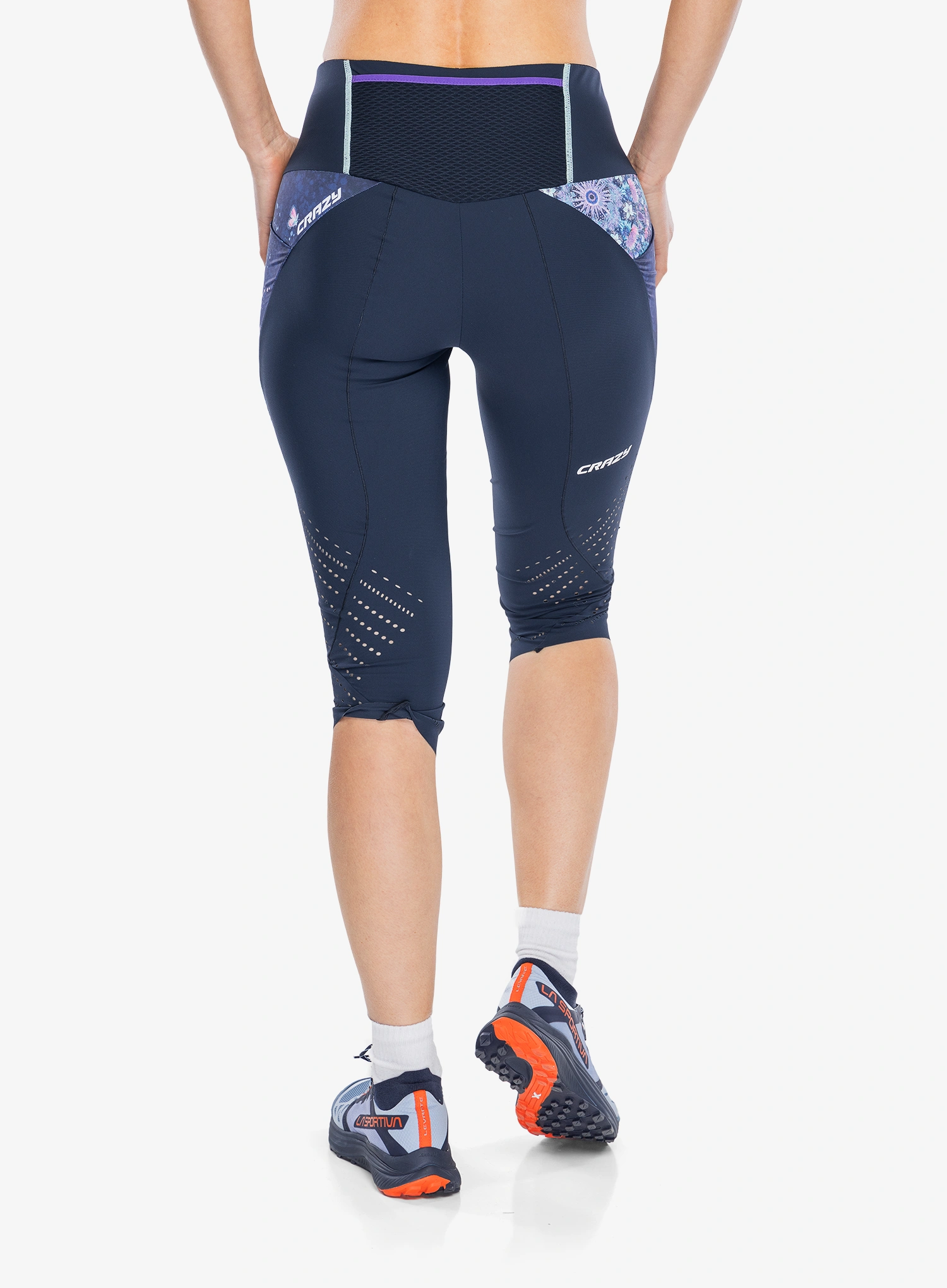 Ženske tekaške pajkice Crazy Mid-Short Pressure - mandala