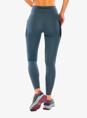 Ženske tekaške pajkice Dynafit Warm Ultra Tights - cinder/cinder
