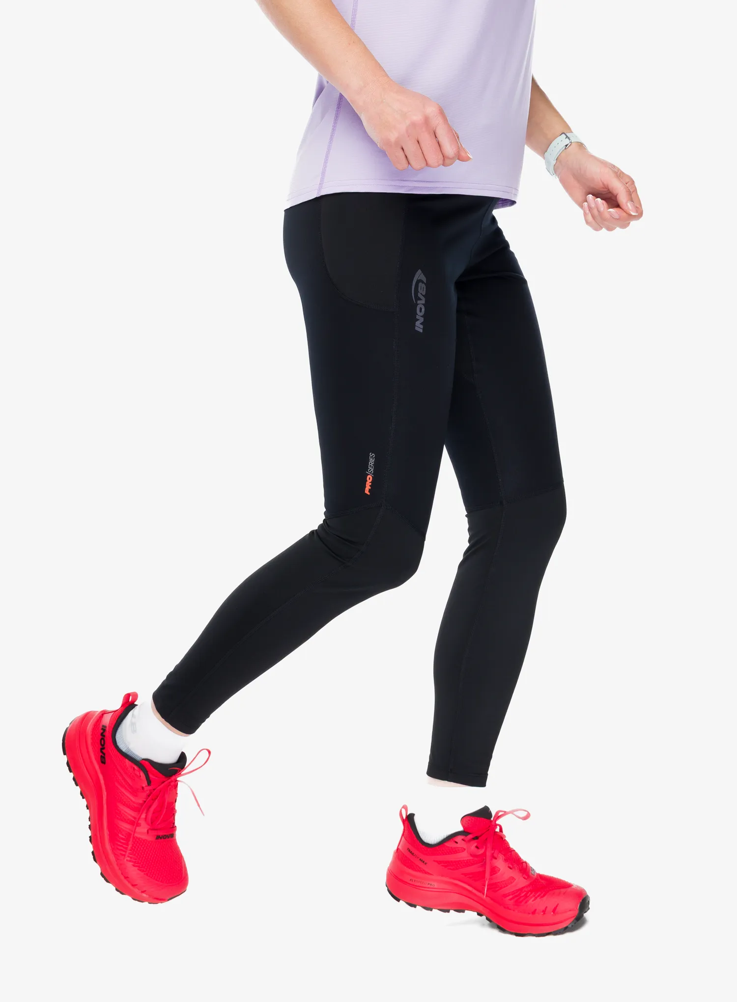 Ženske tekaške pajkice Inov-8 Active Pro Tight - black/black