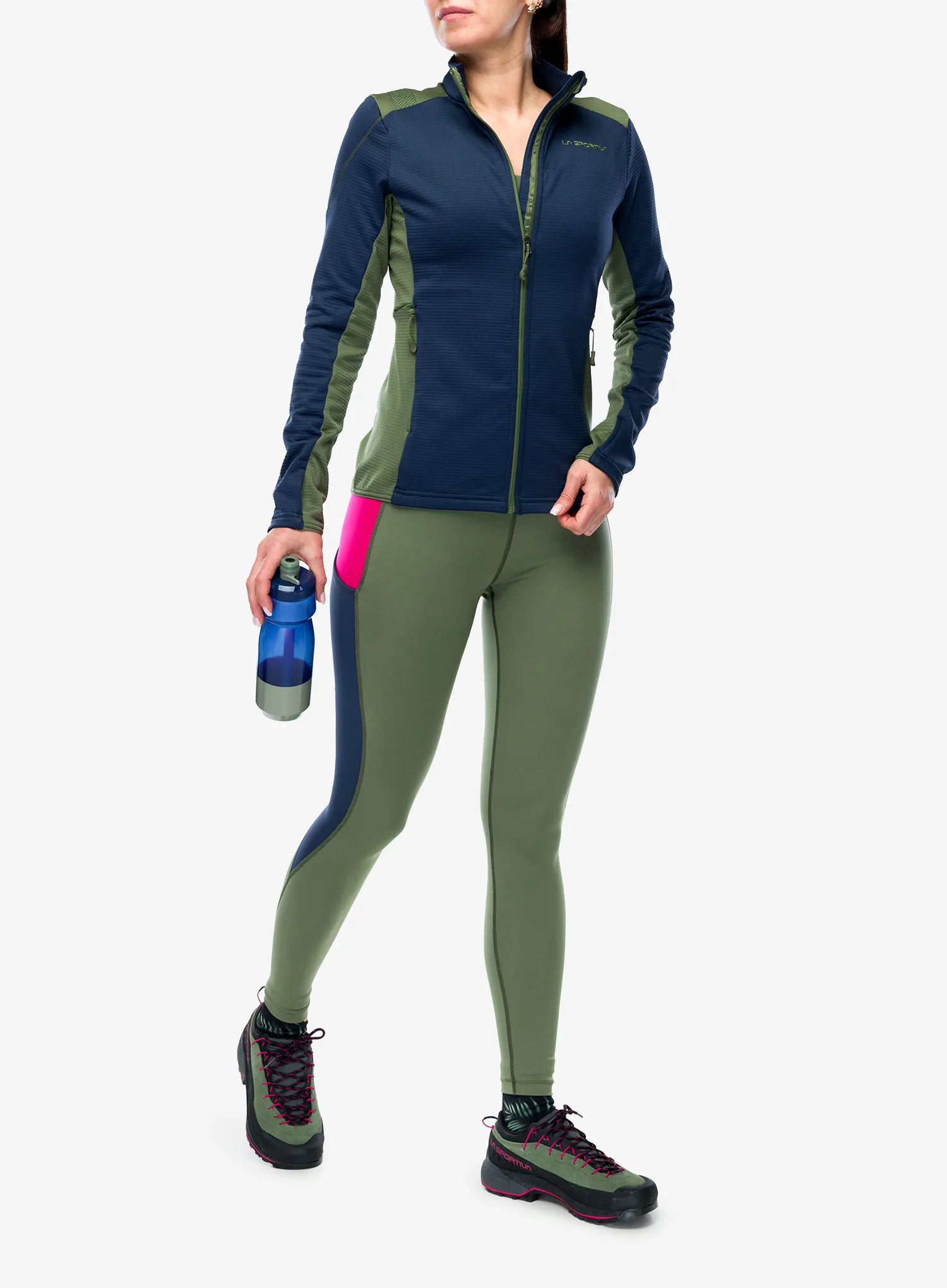 Ženske pajkice La Sportiva Cosmosis Legging - cypress/night sky