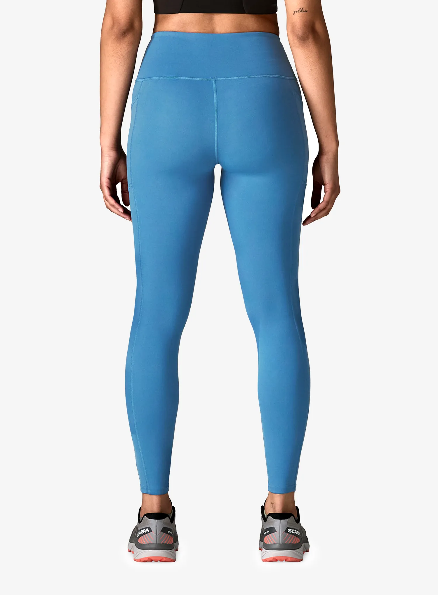 Ženske pajkice Patagonia Maipo 7/8 Stash Tights - aquatic blue