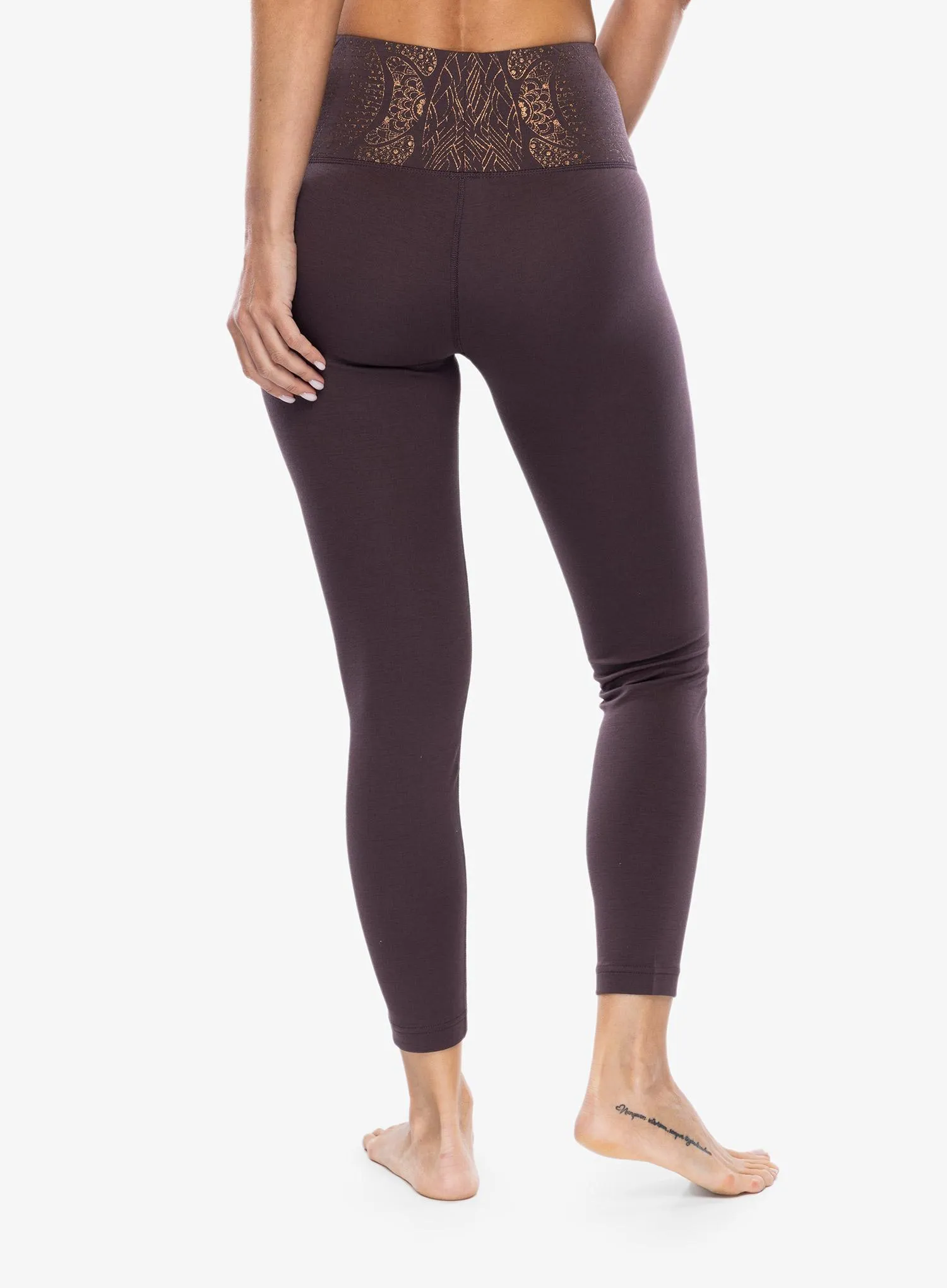 Ženske pajkice Super.natural Arabesque Tights - raisin/copper