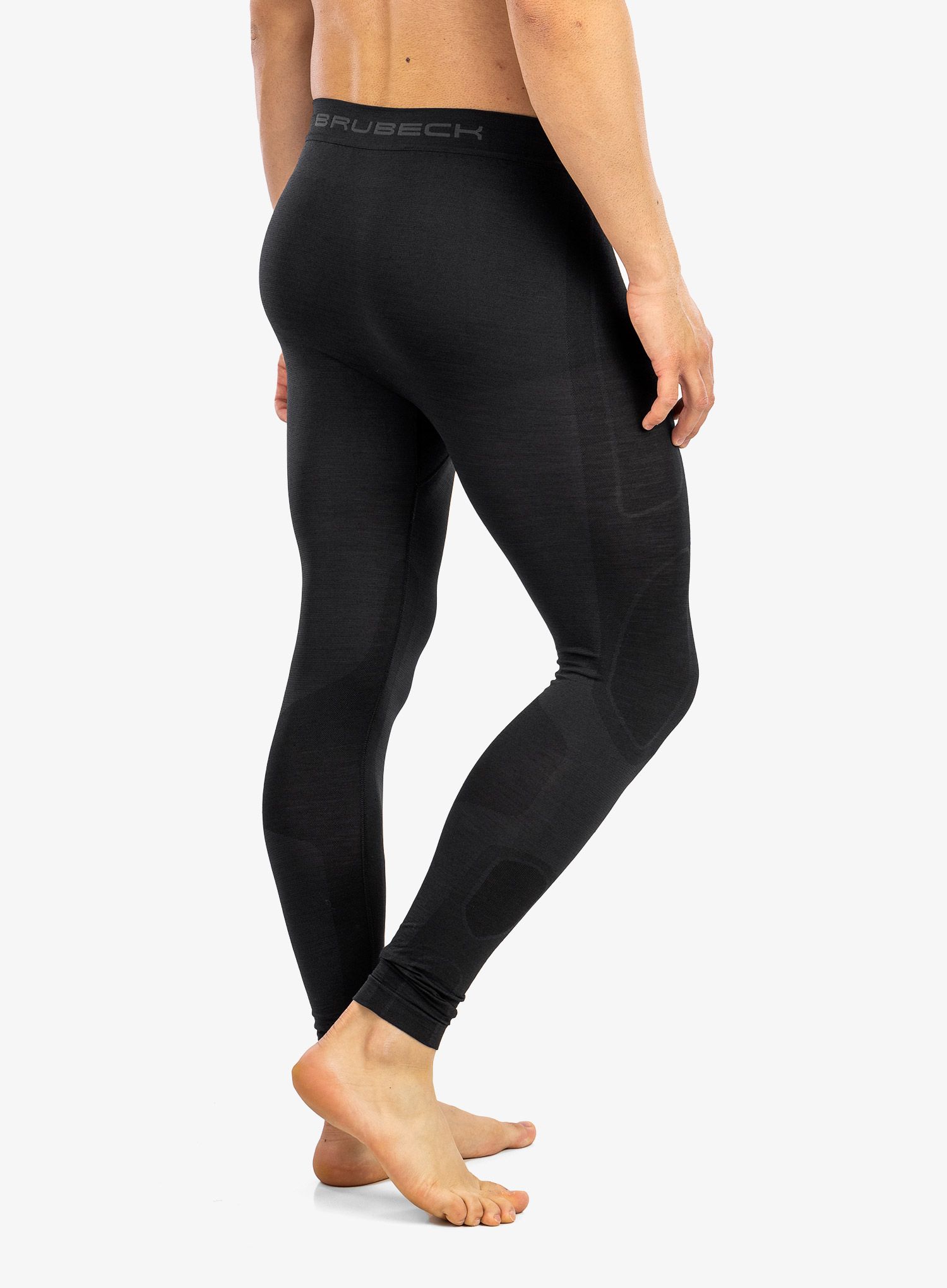 Termo pajkice Brubeck Comfort Wool Leggings - black