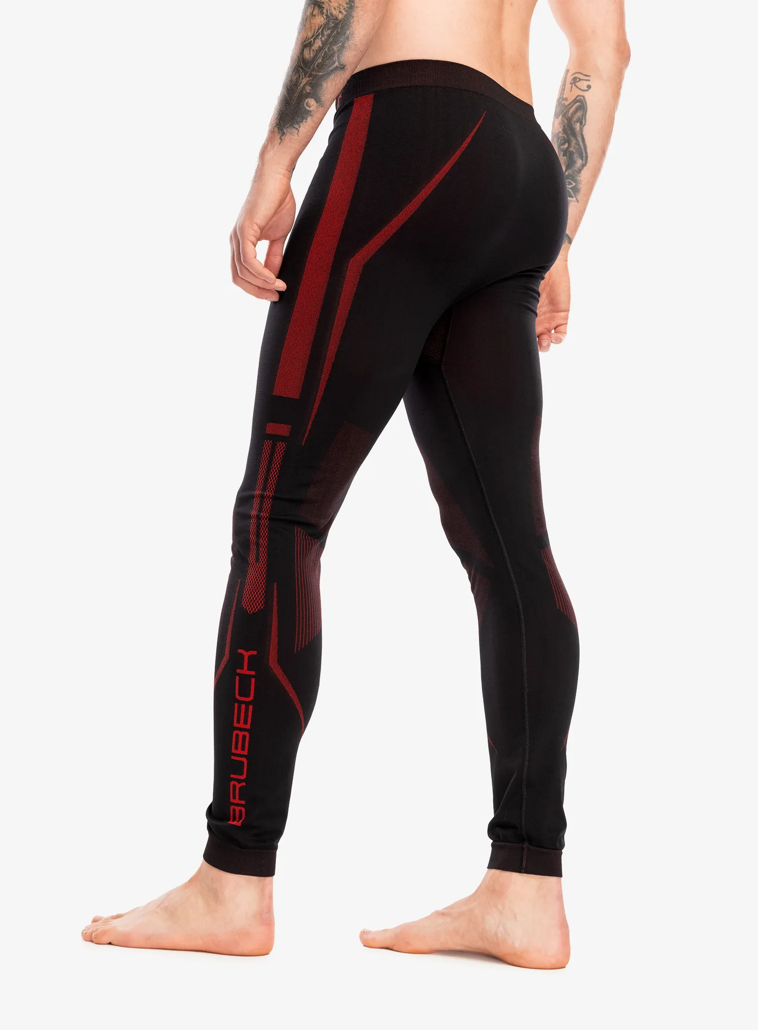 Termo pajkice Brubeck Dry - black/red