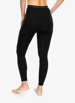 Ženske termo pajkice Icebreaker 300 Merino Fine Polar Leggings - black