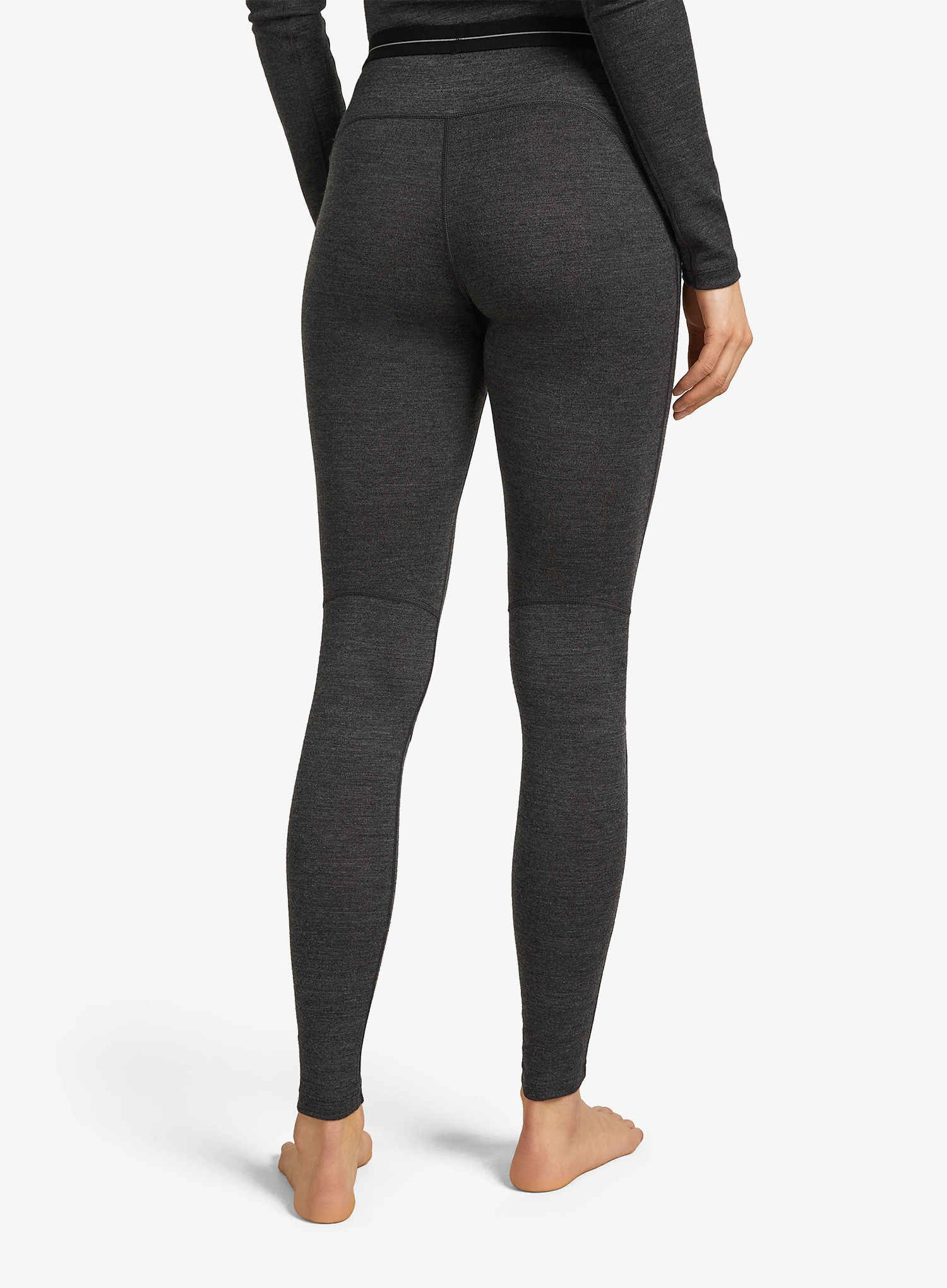 Ženske termo pajkice Icebreaker Merino 260 ZoneKnit Leggings - jet hthr
