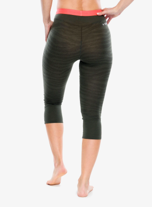 Ženske termo pajkice Salewa Cristallo Warm Amr 3/4 Tight - dark olive