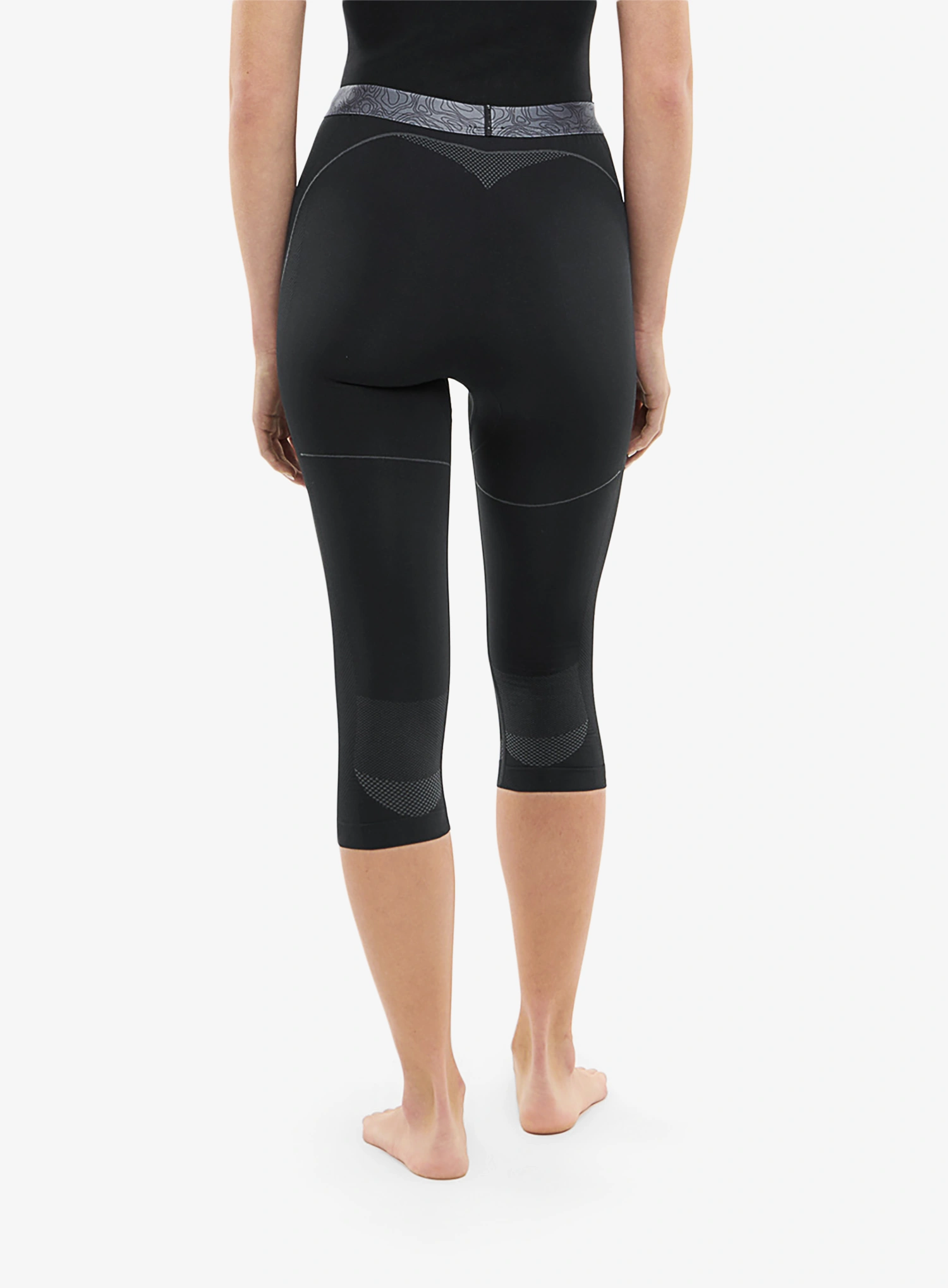 Ženske termo pajkice Viking Base Layer Gaja 3/4 Pants - black
