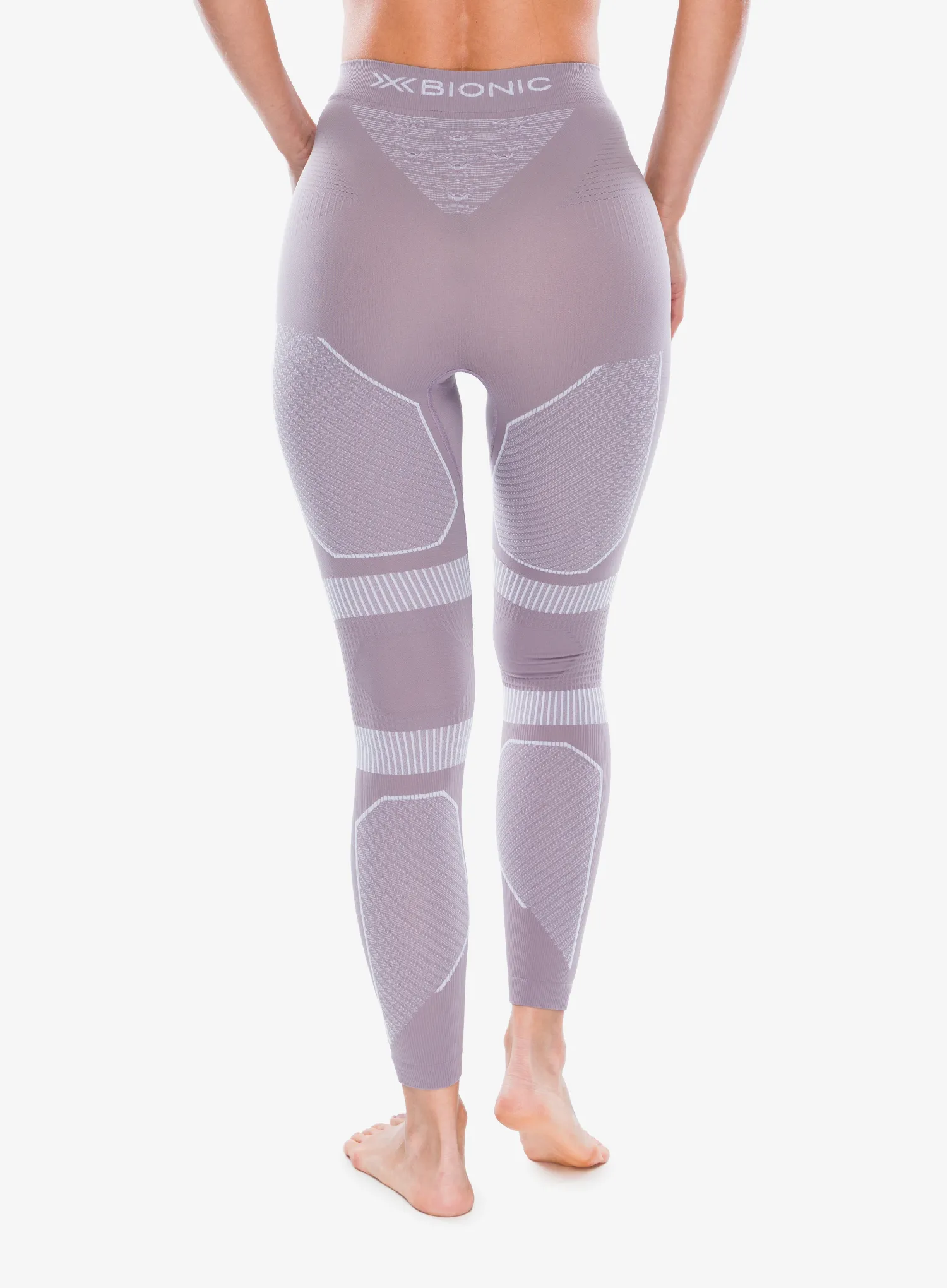 Ženske termo pajkice X-Bionic Energy Accumulator Light Pants - dusty lavender/arctic white