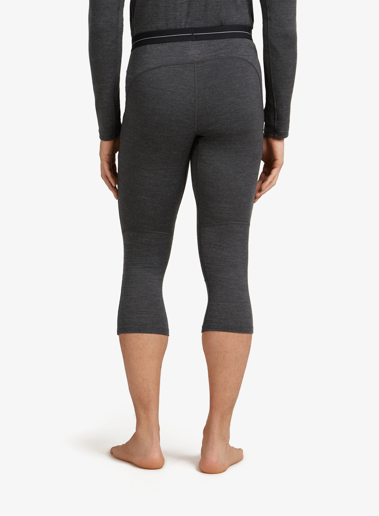 Termo pajkice Icebreaker Merino 260 ZoneKnit 3/4 Leggings - jet hthr
