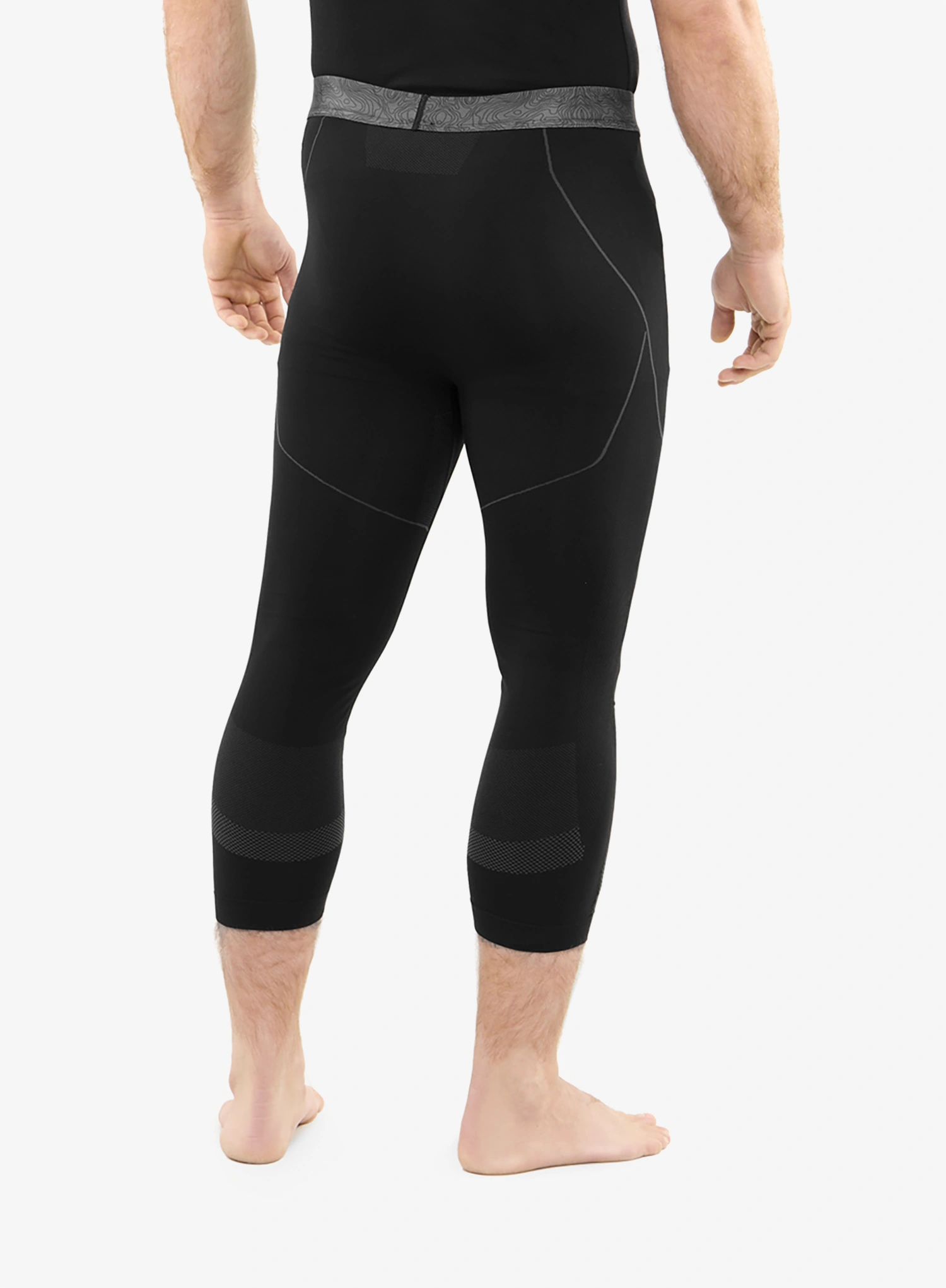 Termo pajkice Viking Base Layer Gary 3/4 Pants - black