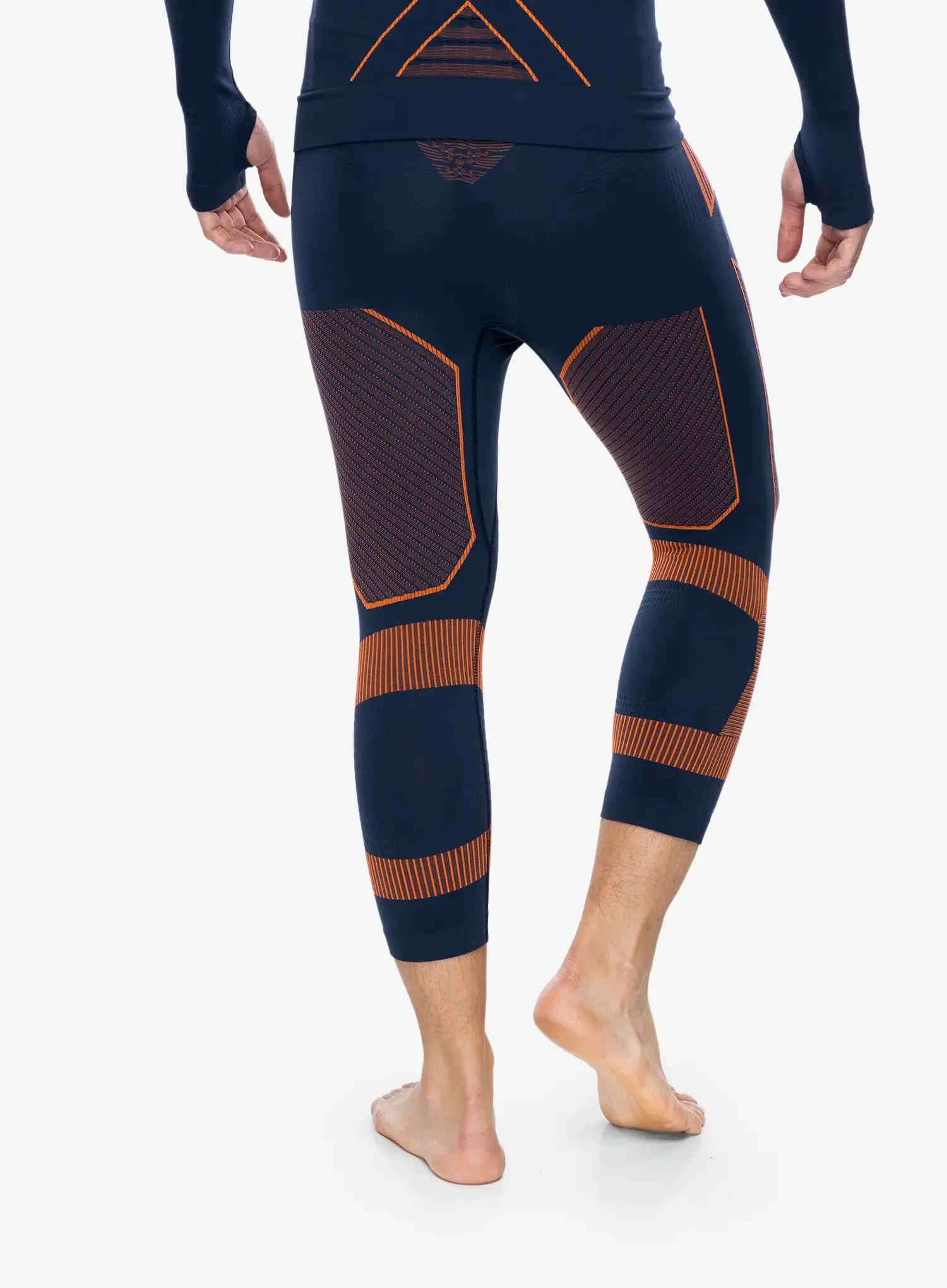 Termo pajkice X-Bionic Energy Accumulator Light Pants 3/4 - marine/orange