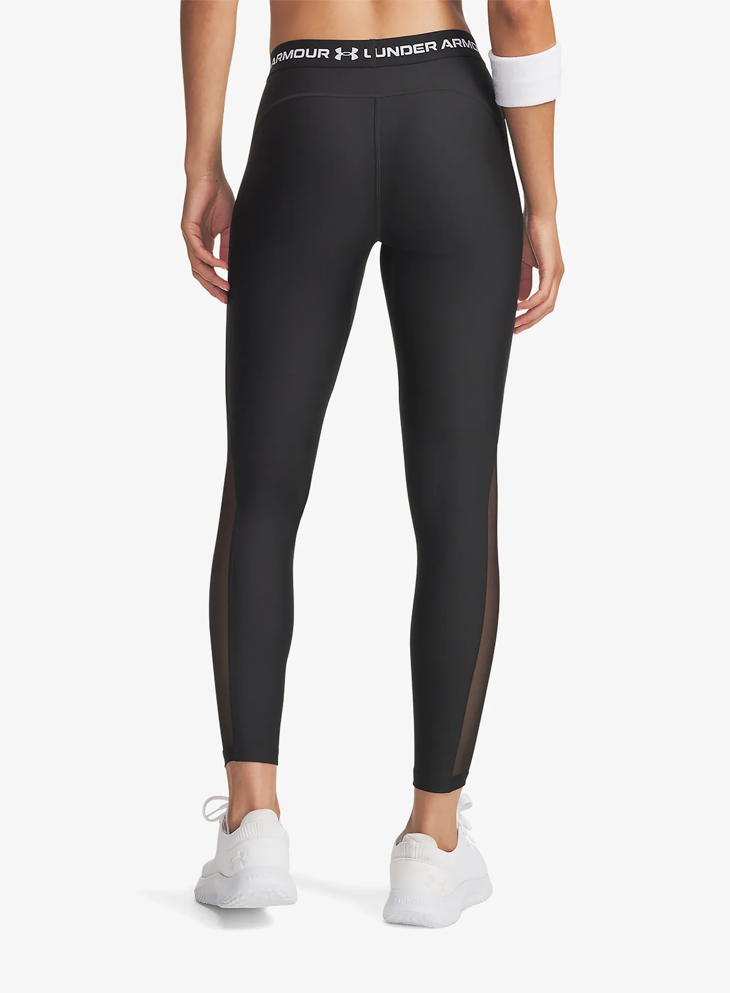 Ženske gamaše Under Armour Heatgear Mesh Legging - ultimate black/white