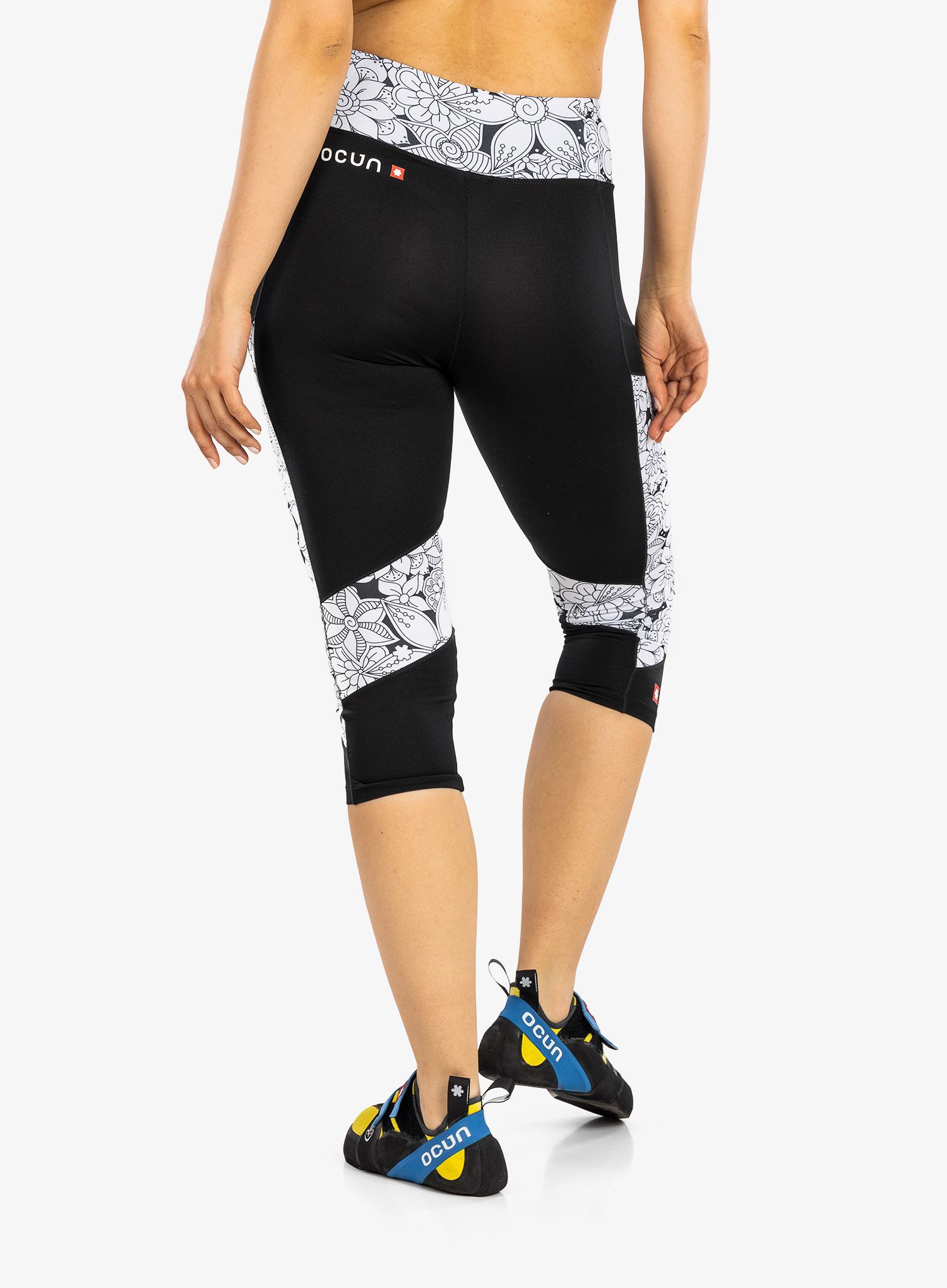 Plezalne pajkice Ocun Rhea 3/4 Leggings - black caviar