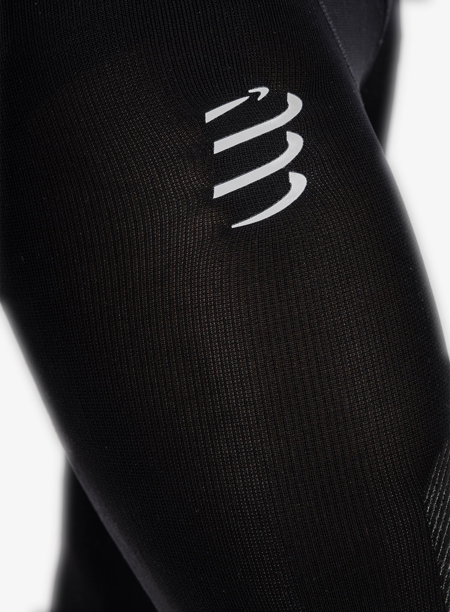 Moške pajkice za tek Compressport Trail Under Control Full Tights - black