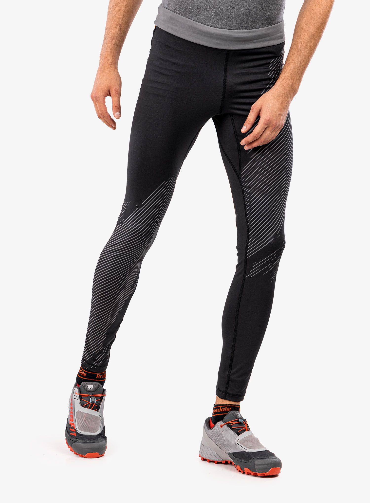 Moške pajkice za tek Dynafit Ultra Graphic Long Tights - black out