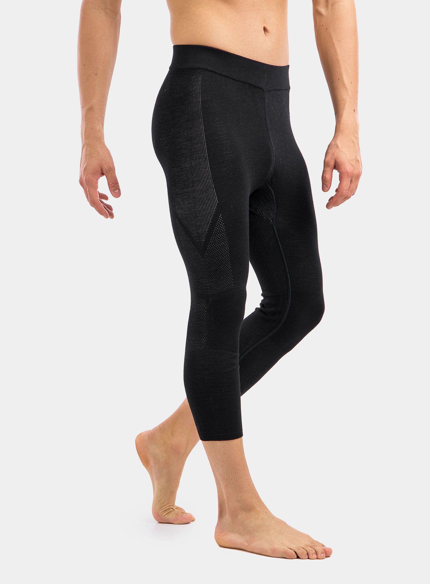 Termo pajkice SmartWool Intraknit Merino 200 3/4 Bottom - black/white
