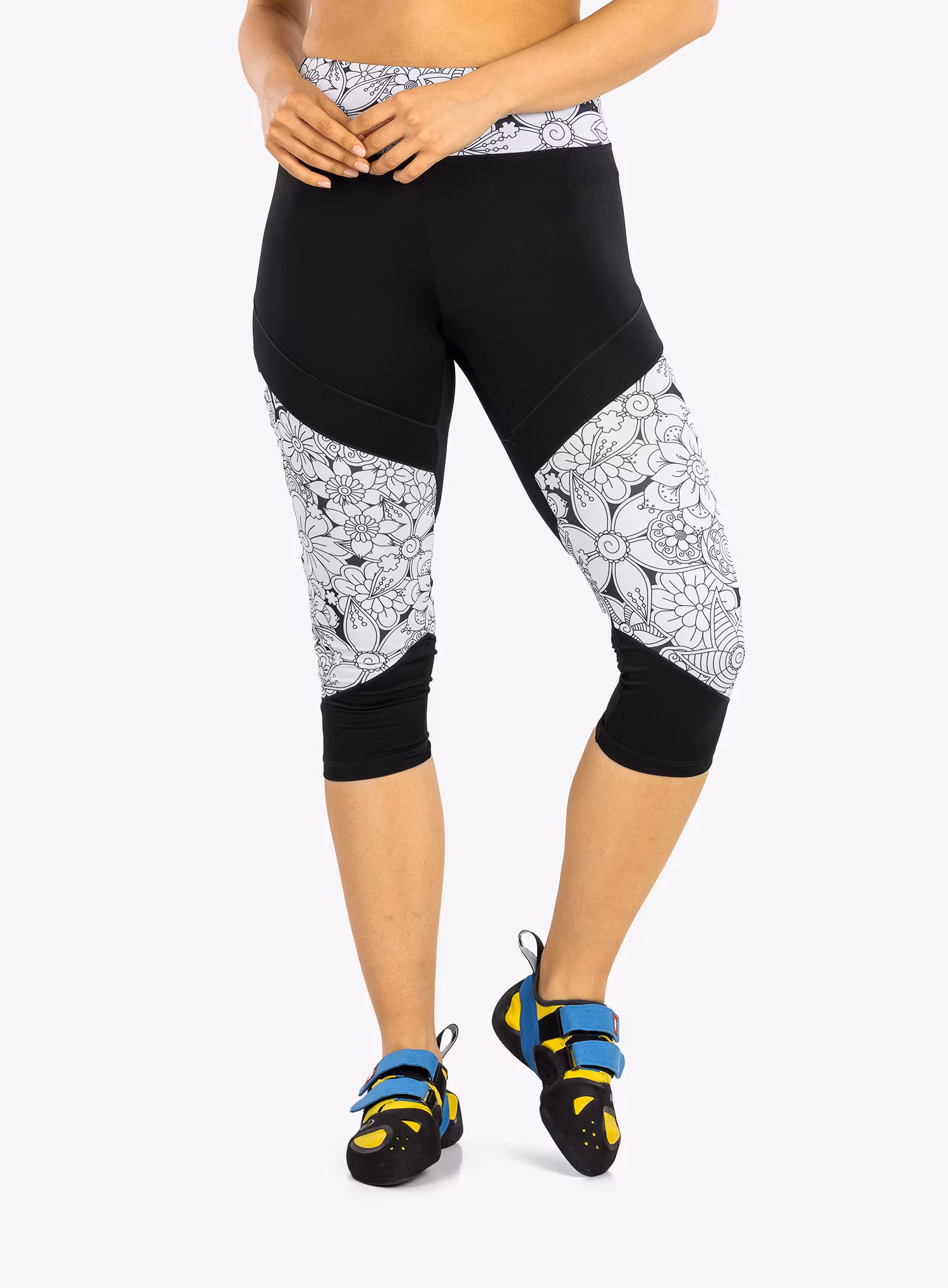 Plezalne pajkice Ocun Rhea 3/4 Leggings - black caviar