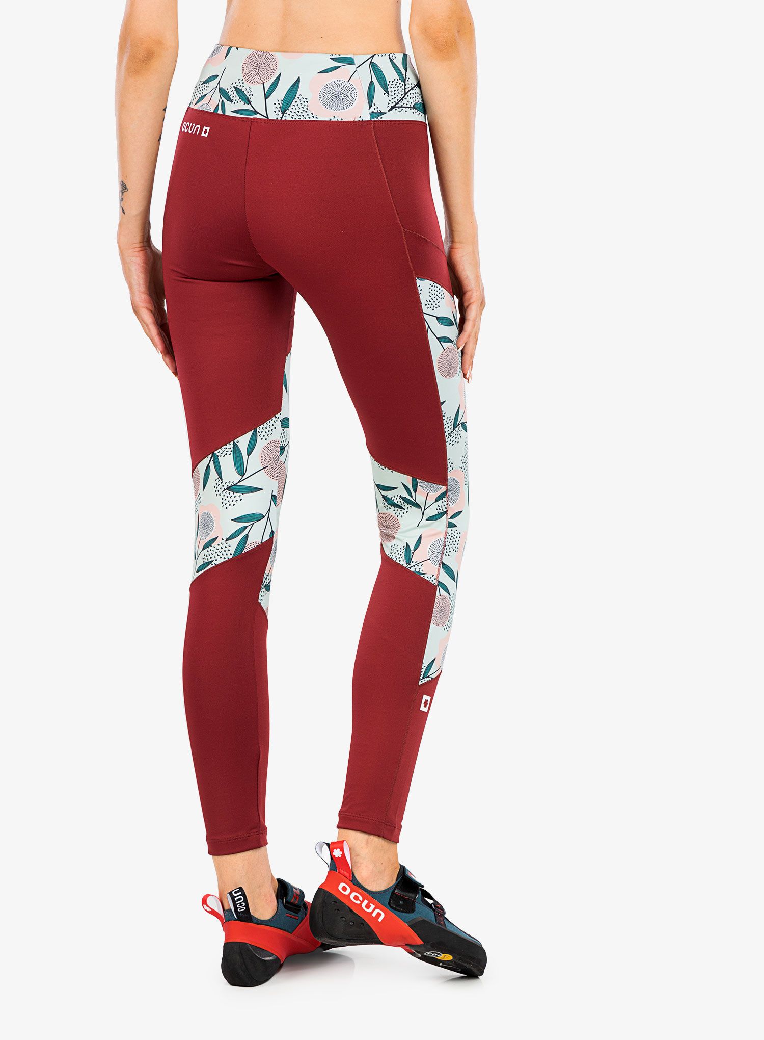 Plezalne pajkice Ocun Rhea Leggings - wine merlot