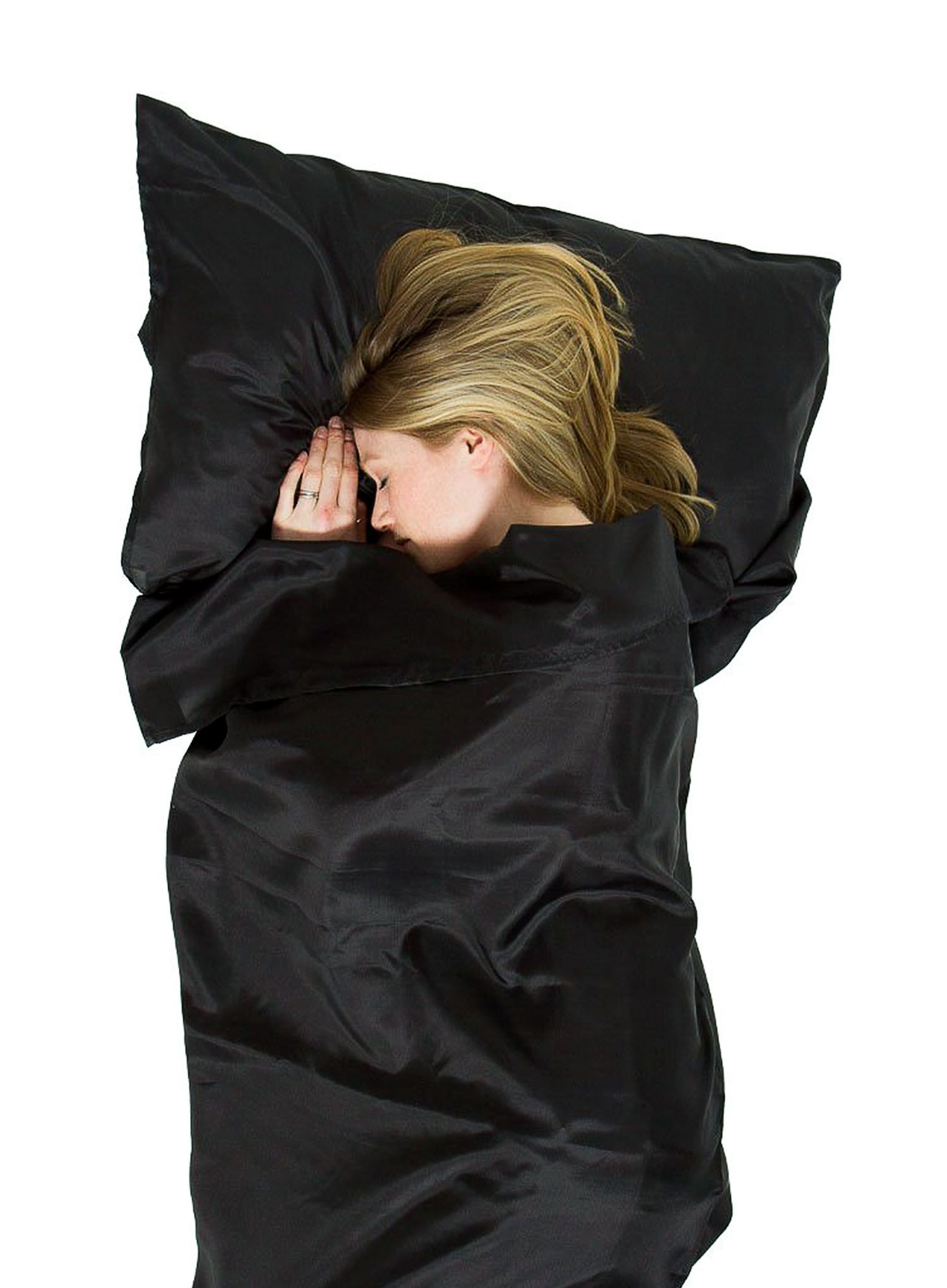 Vložek za spalno vrečo Lifeventure Silk Ultimate Liner Rectangular - black