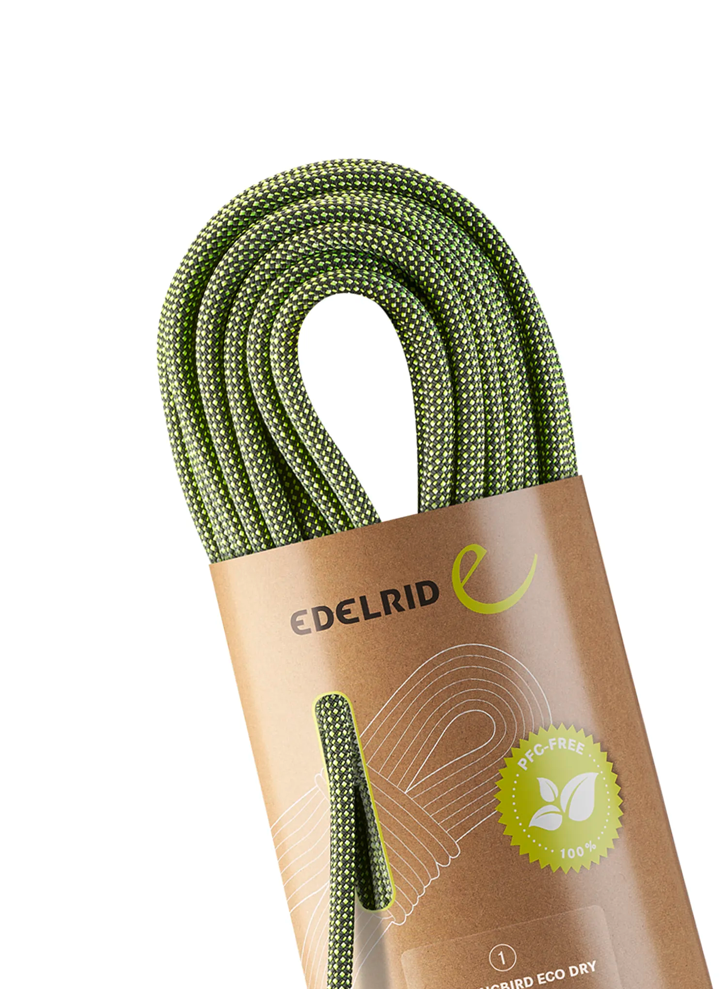 Dinamična vrv Edelrid Hummingbird Eco Dry 9,2 mm 50 m - night/citrus