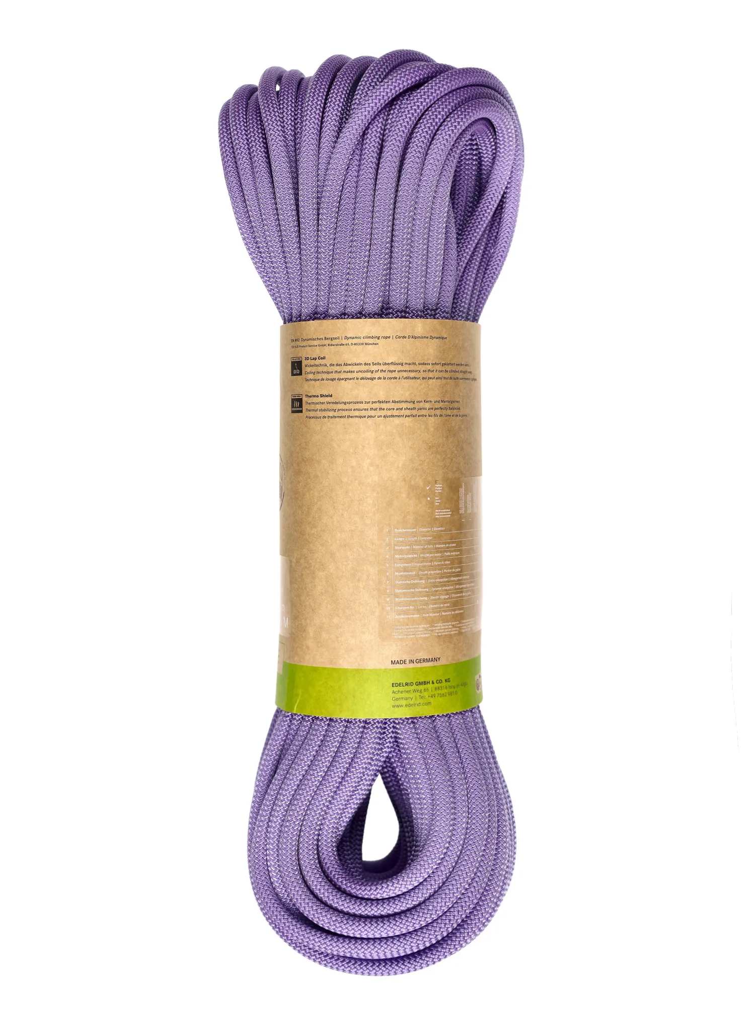 Dinamična vrv Edelrid Neo 100 3R 9,6 mm 60 m - lavender