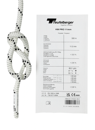 Statična vrv Teufelberger KM Pro 11 mm - white