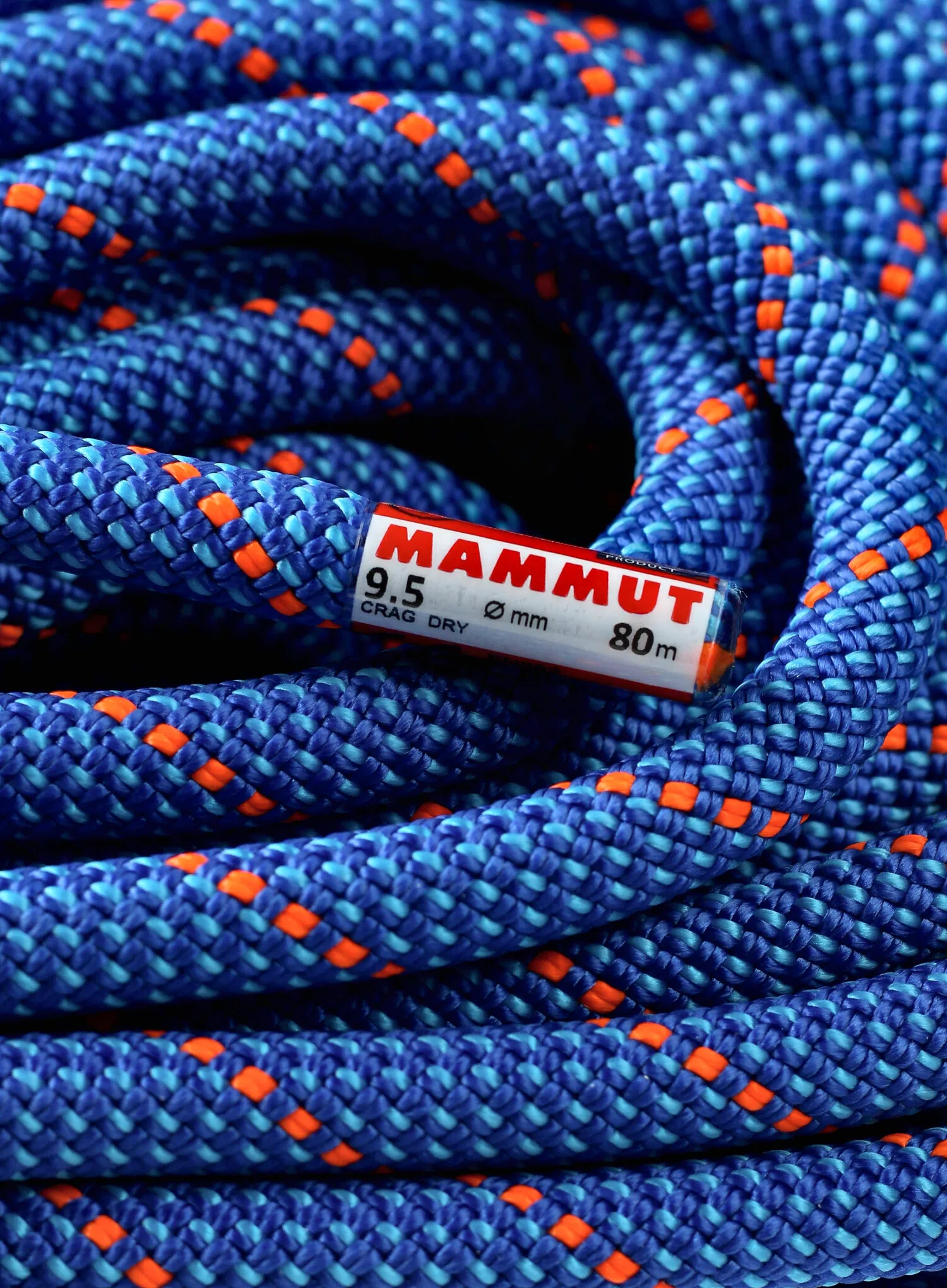 Plezalna vrv Mammut 9.5 Crag Dry Rope 80 m - ocean/blue