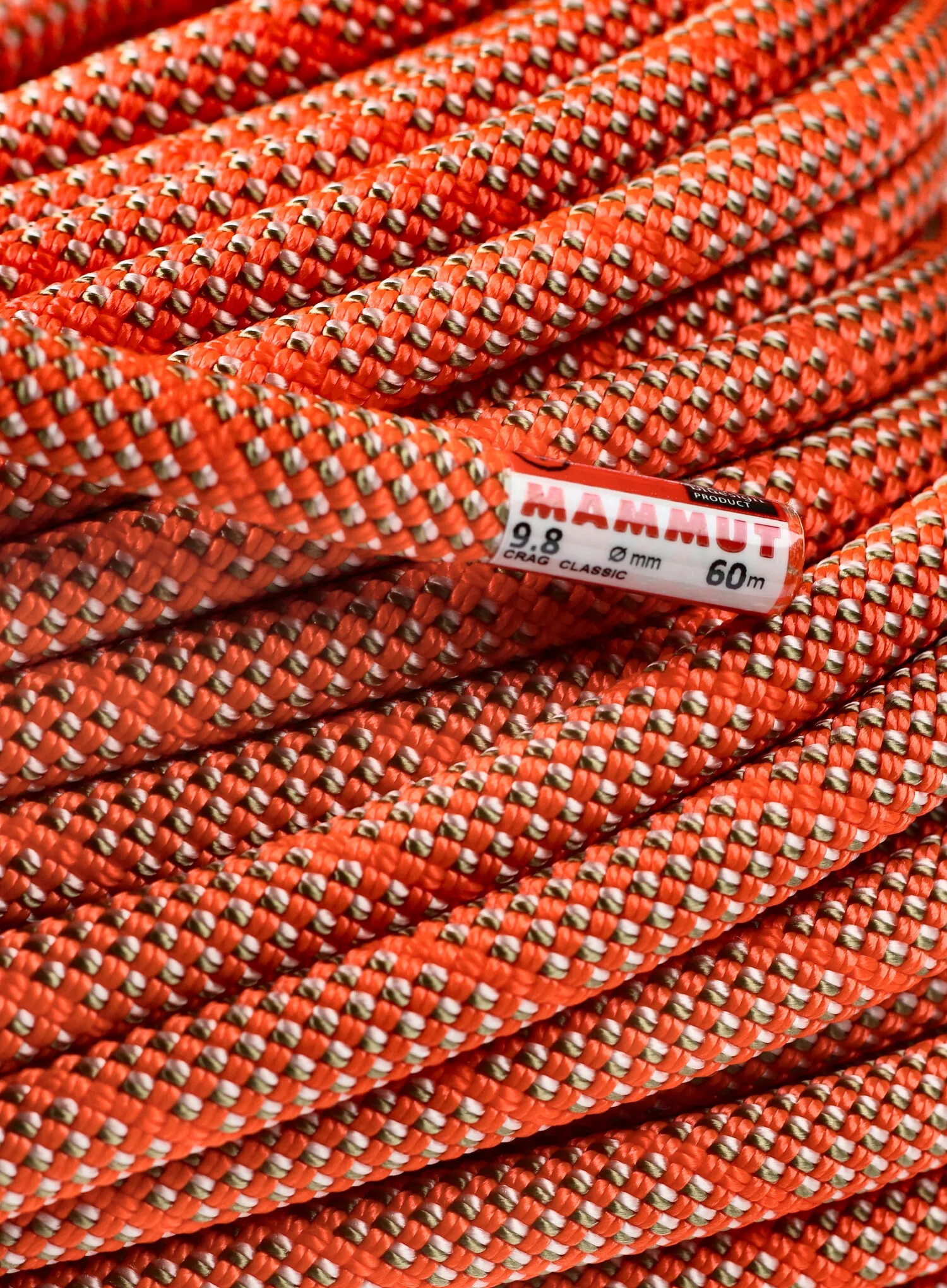 Plezalna vrv Mammut 9.8 Crag Classic Rope 60 m - white/orange