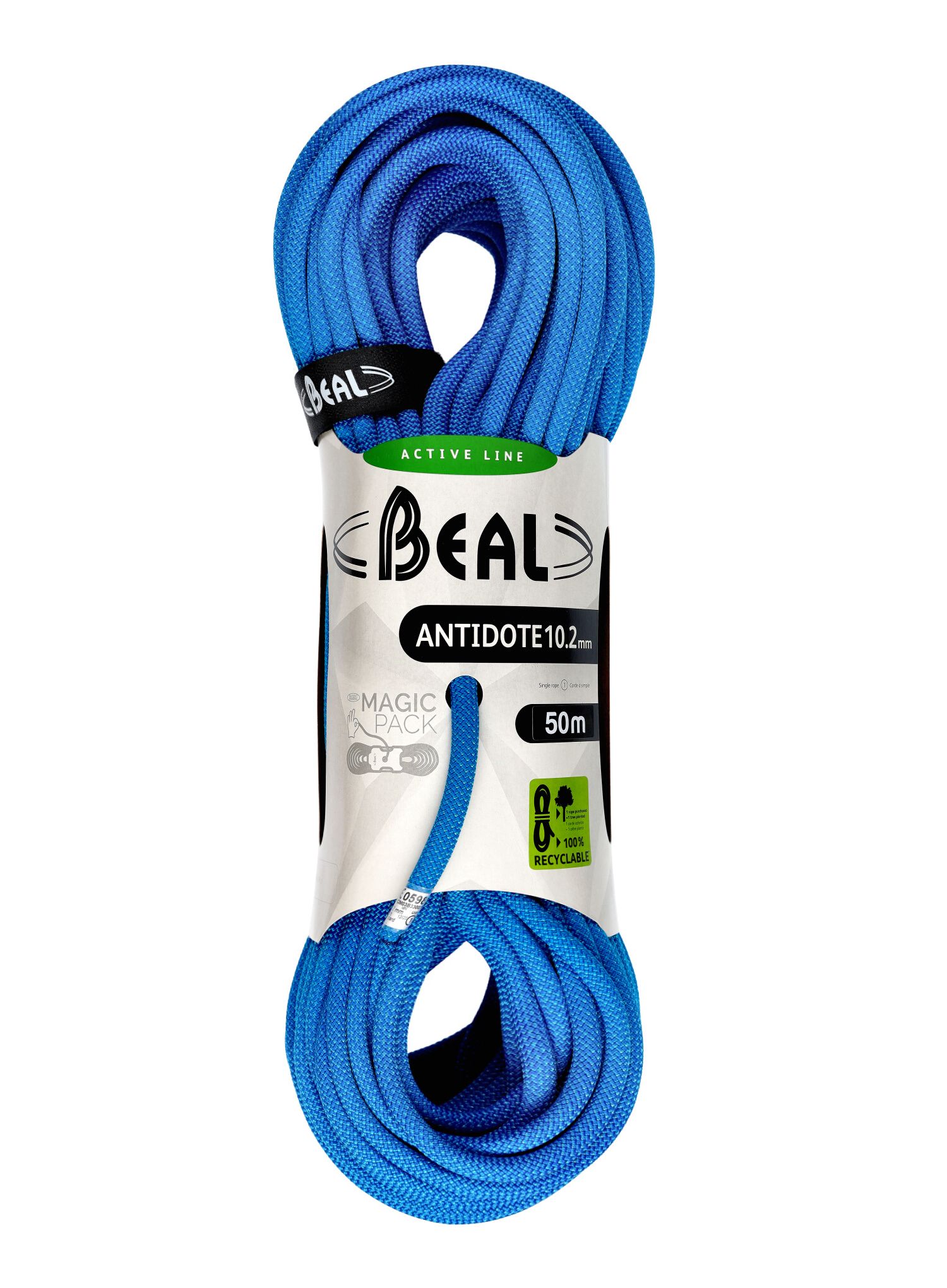 Plezalna vrv Beal Antidote 10,2 mm 50 m - solid blue