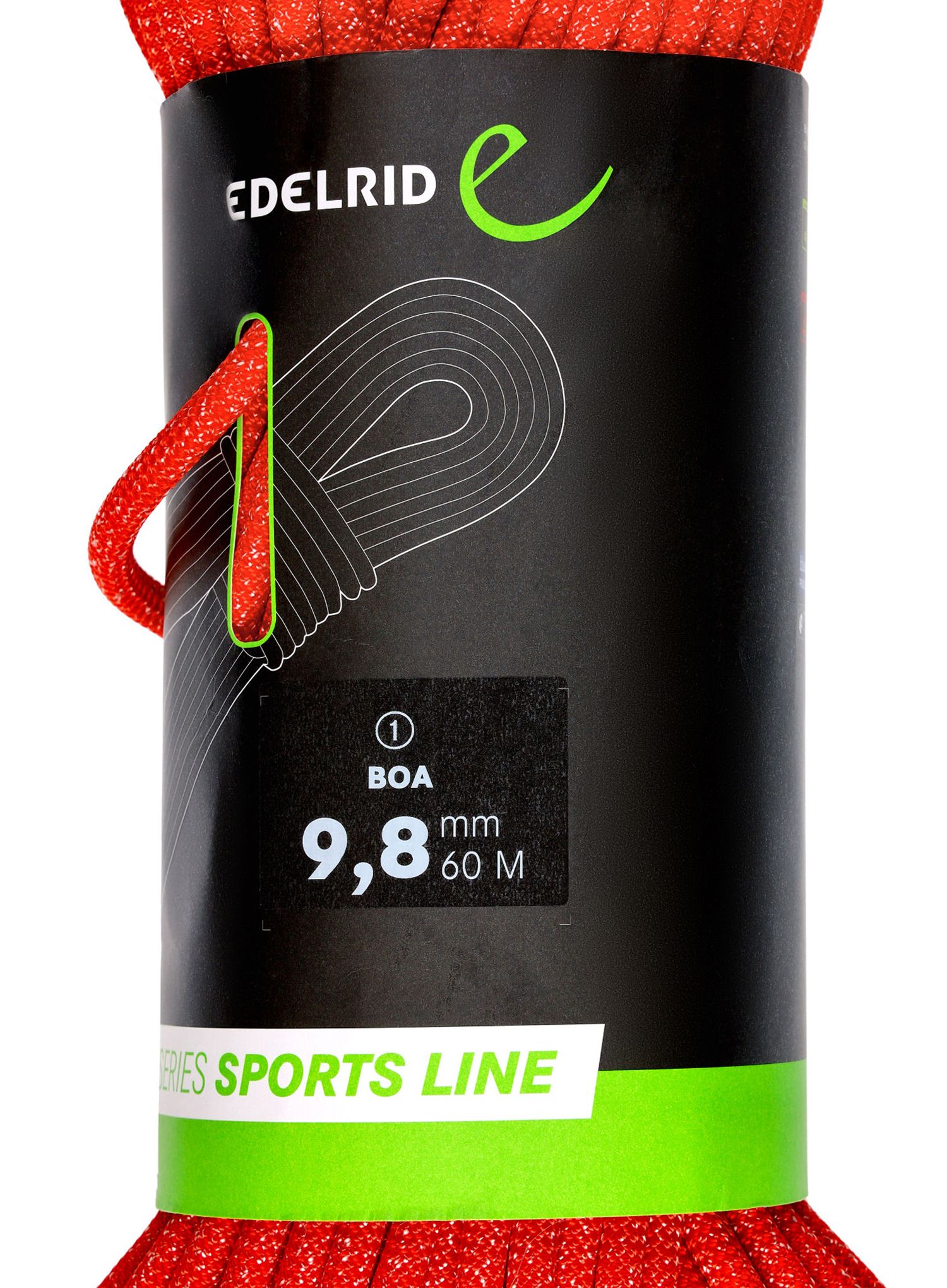 Plezalna vrv Edelrid Boa 9,8 mm 60 m - red
